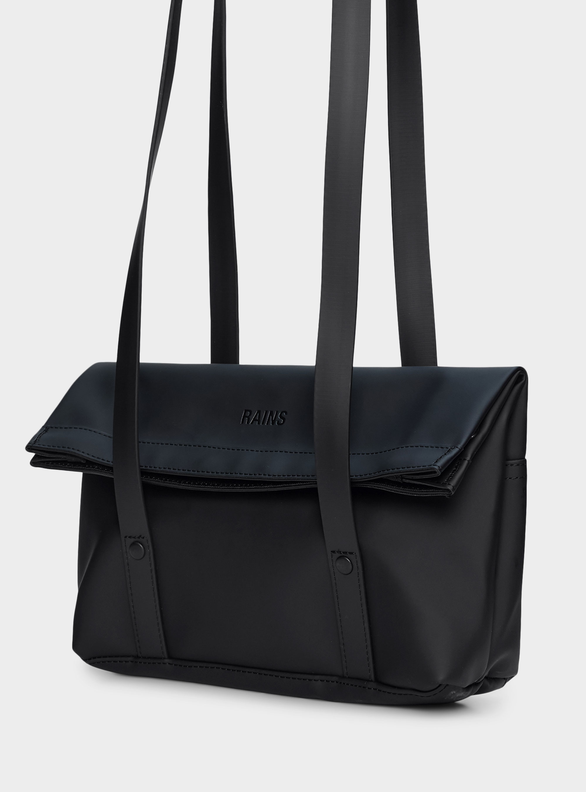 Rains 2 Strap Crossbody Bag - Black