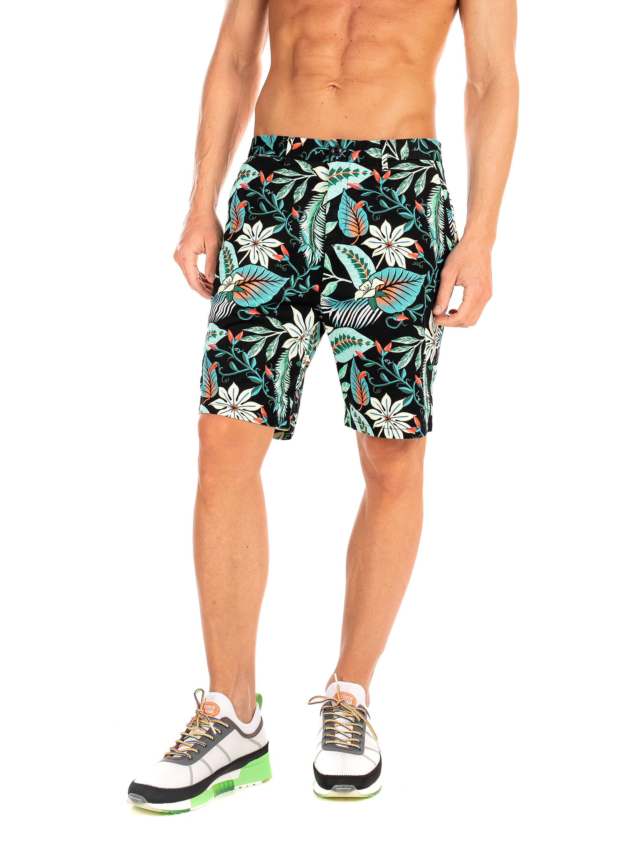Scotch & Soda Chino Shorts-Green