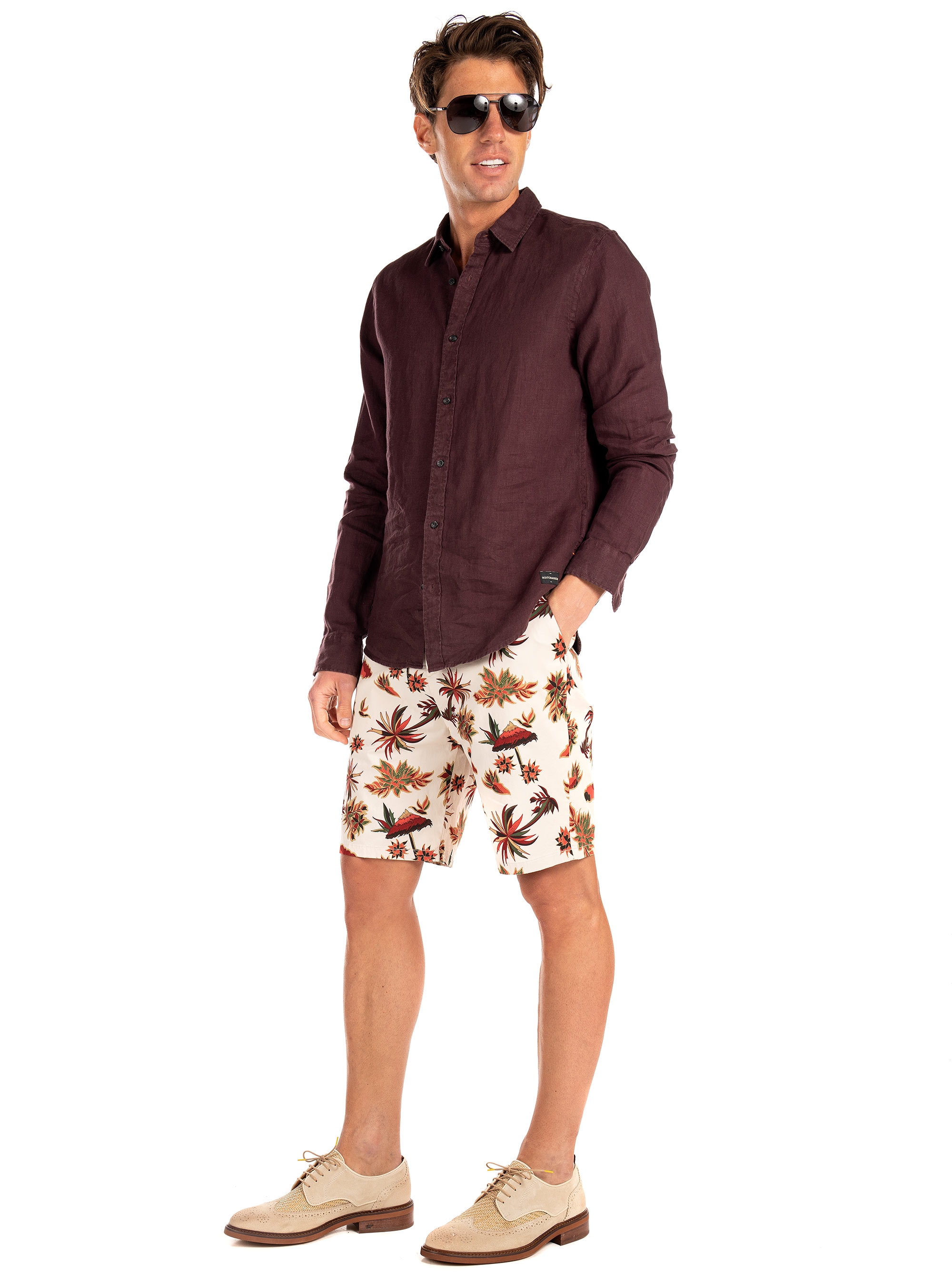 Scotch & Soda Chino Shorts-Off White