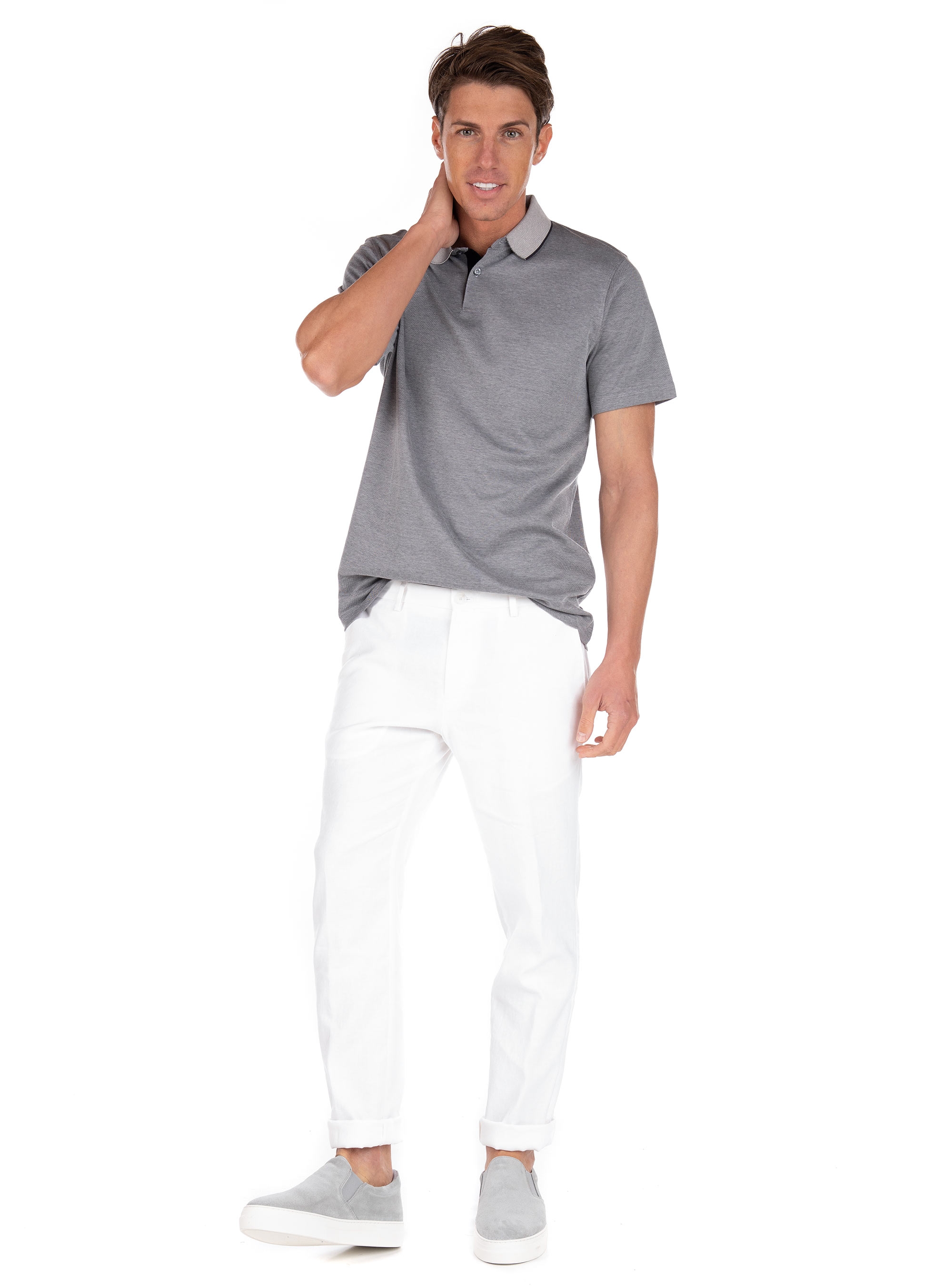 Selected Polo Shirt Leroy-Grey