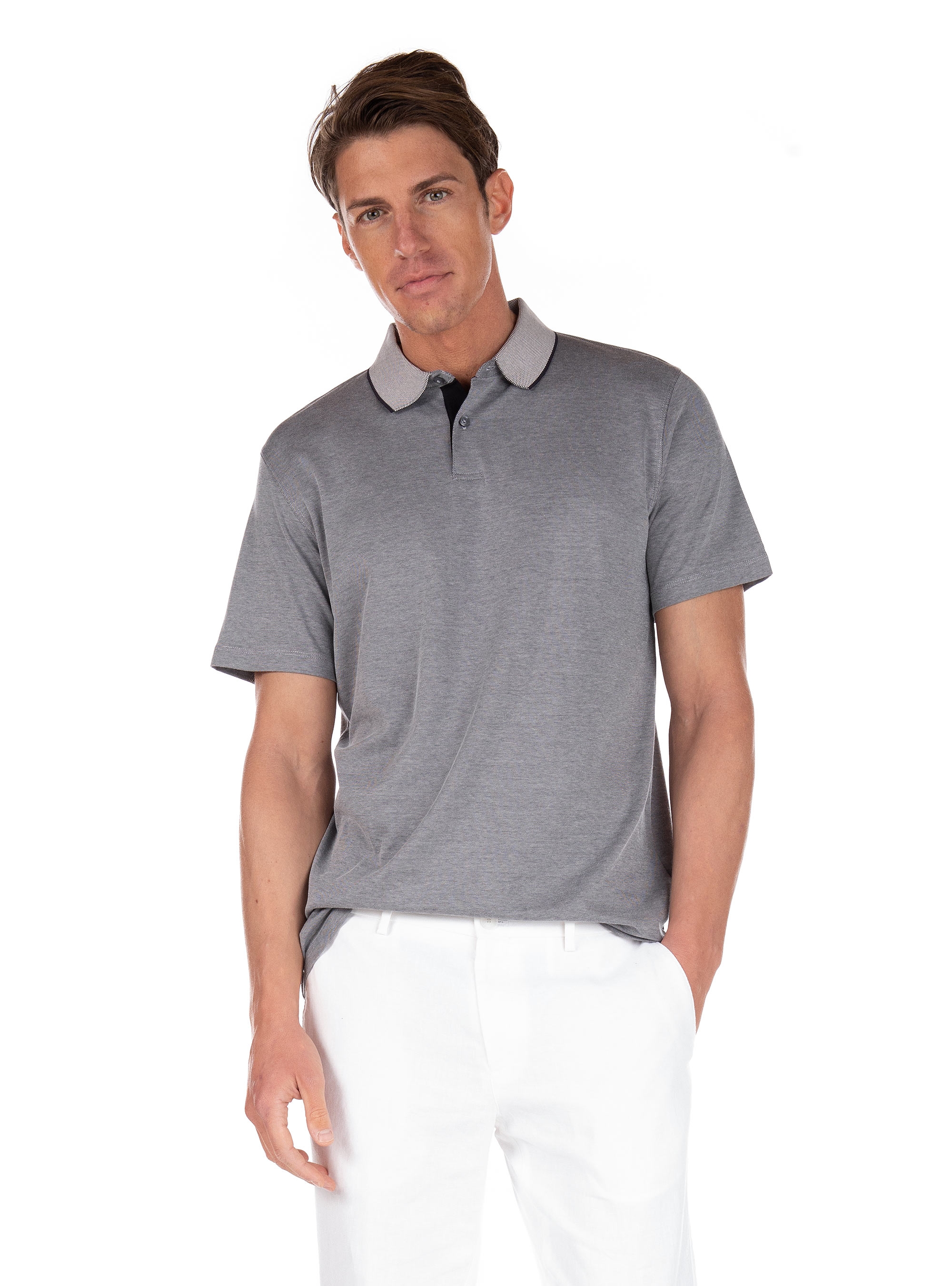 Selected Polo Shirt Leroy-Grey