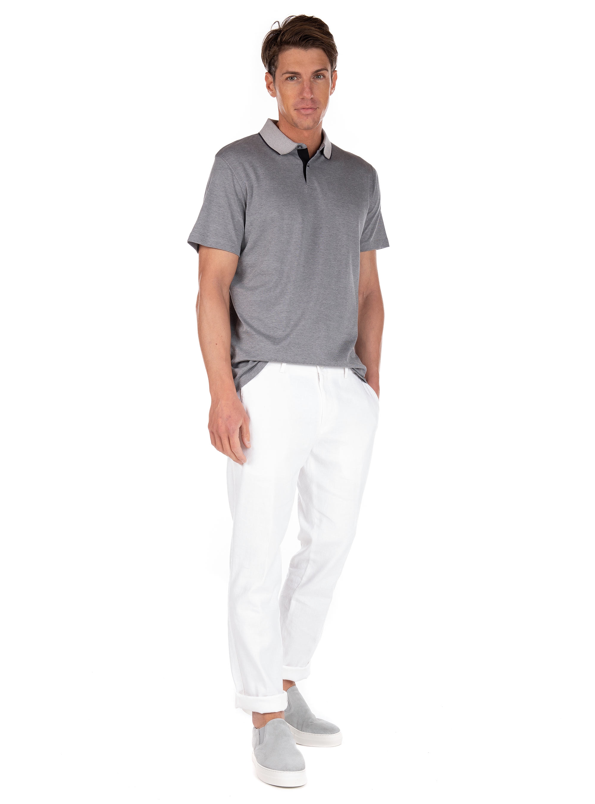 Selected Polo Shirt Leroy-Grey