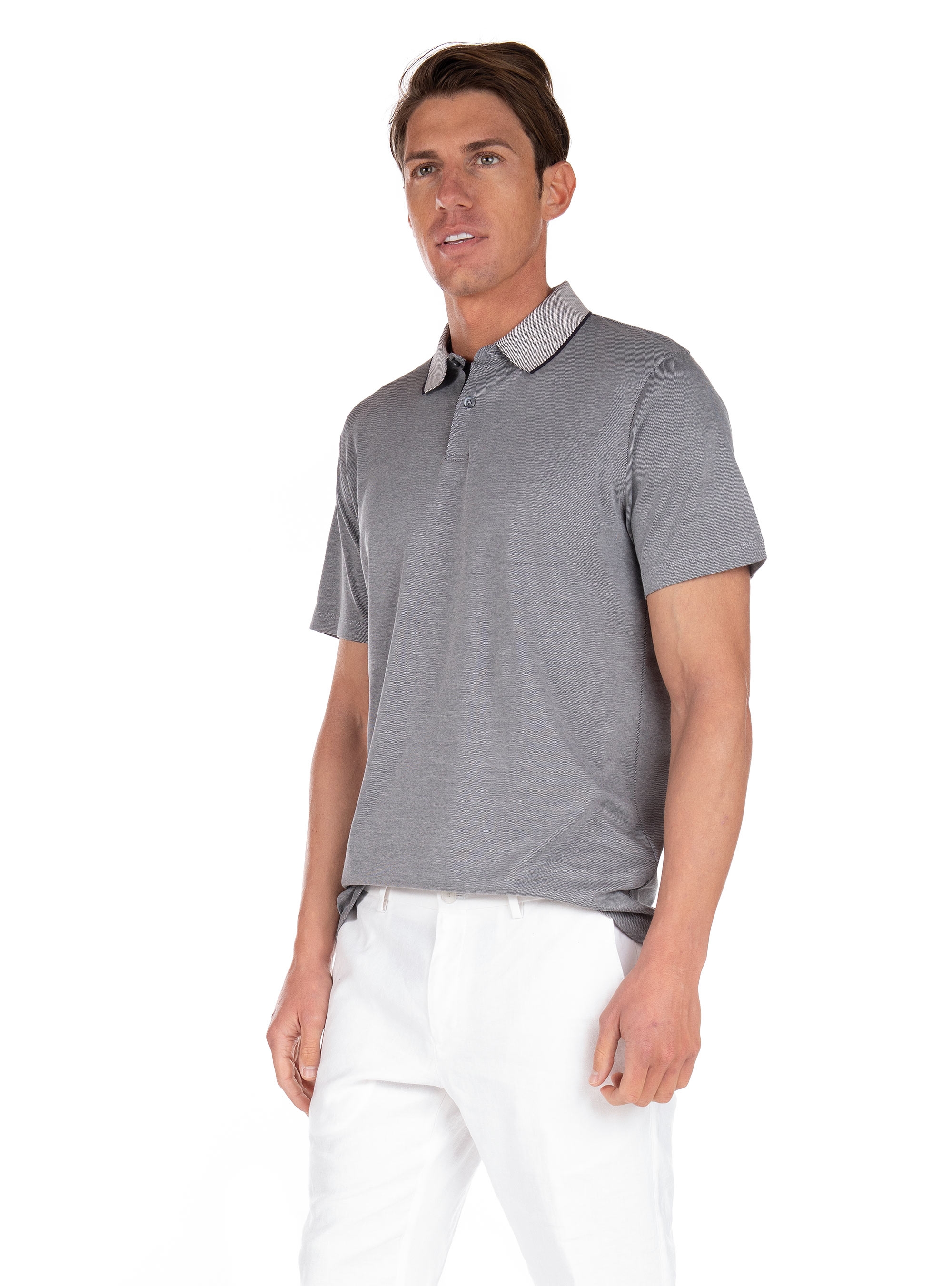 Selected Polo Shirt Leroy-Grey