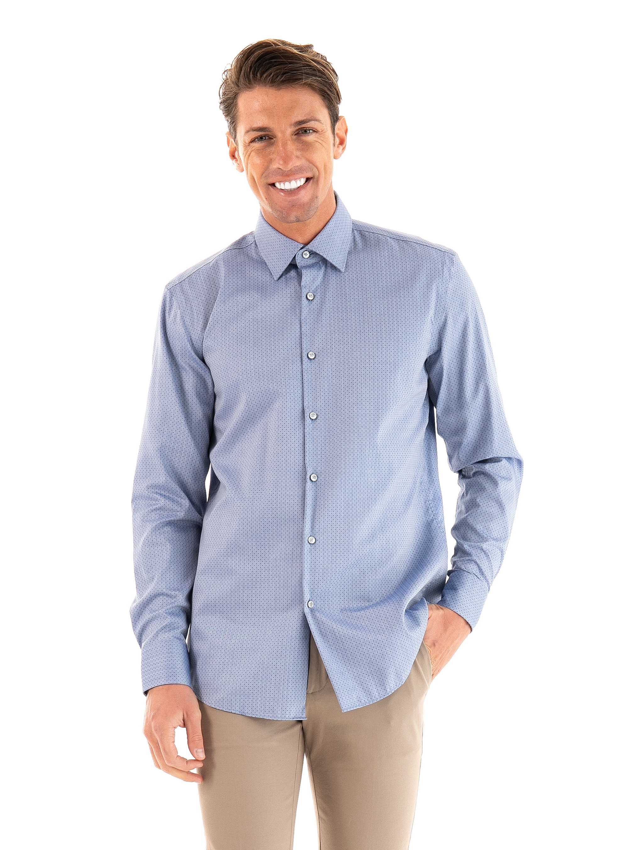 Boss SHirt P-Hank-Kent-214-Blue