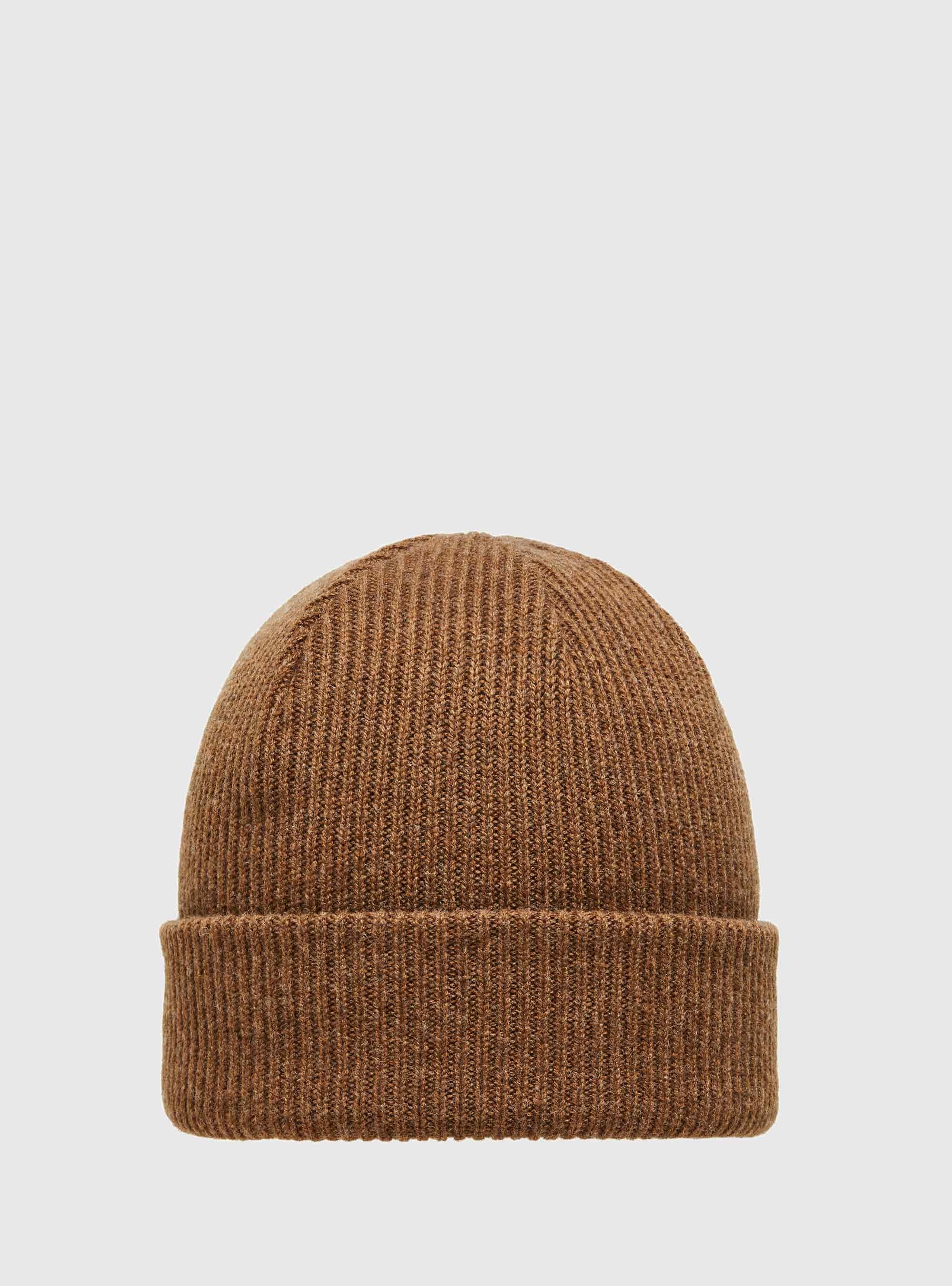 Selected Cashmere Blend Beanie Cray-Rust Brown