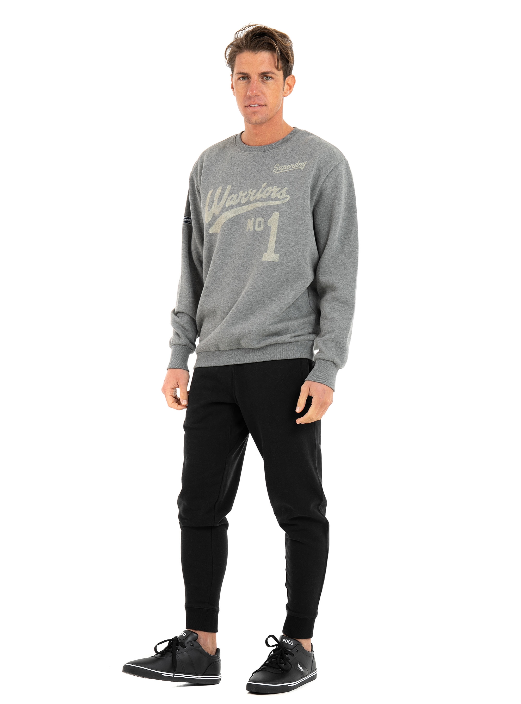 Superdry Collegiate Crew Sweatshirt-Grey