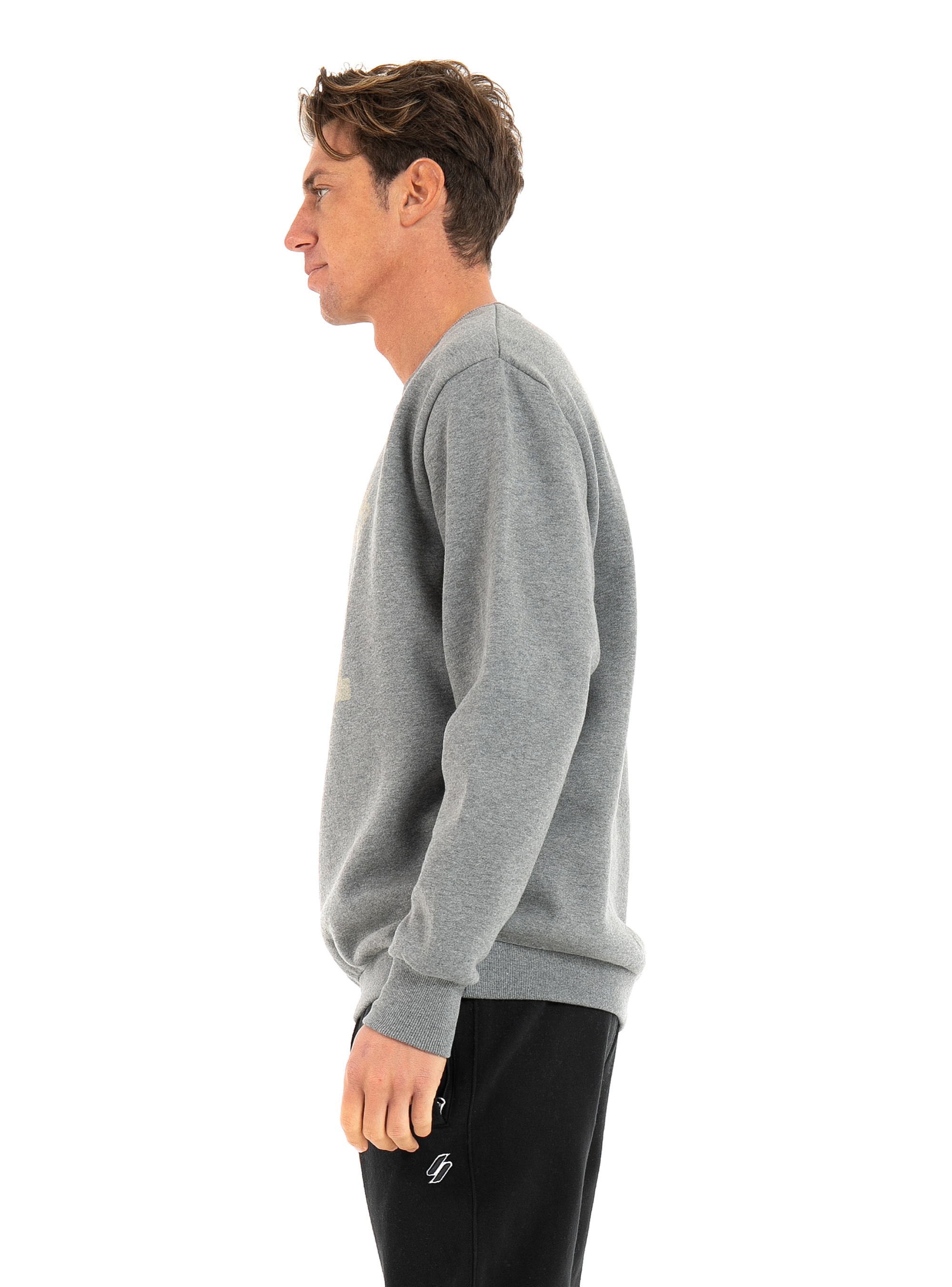 Superdry Collegiate Crew Sweatshirt-Grey
