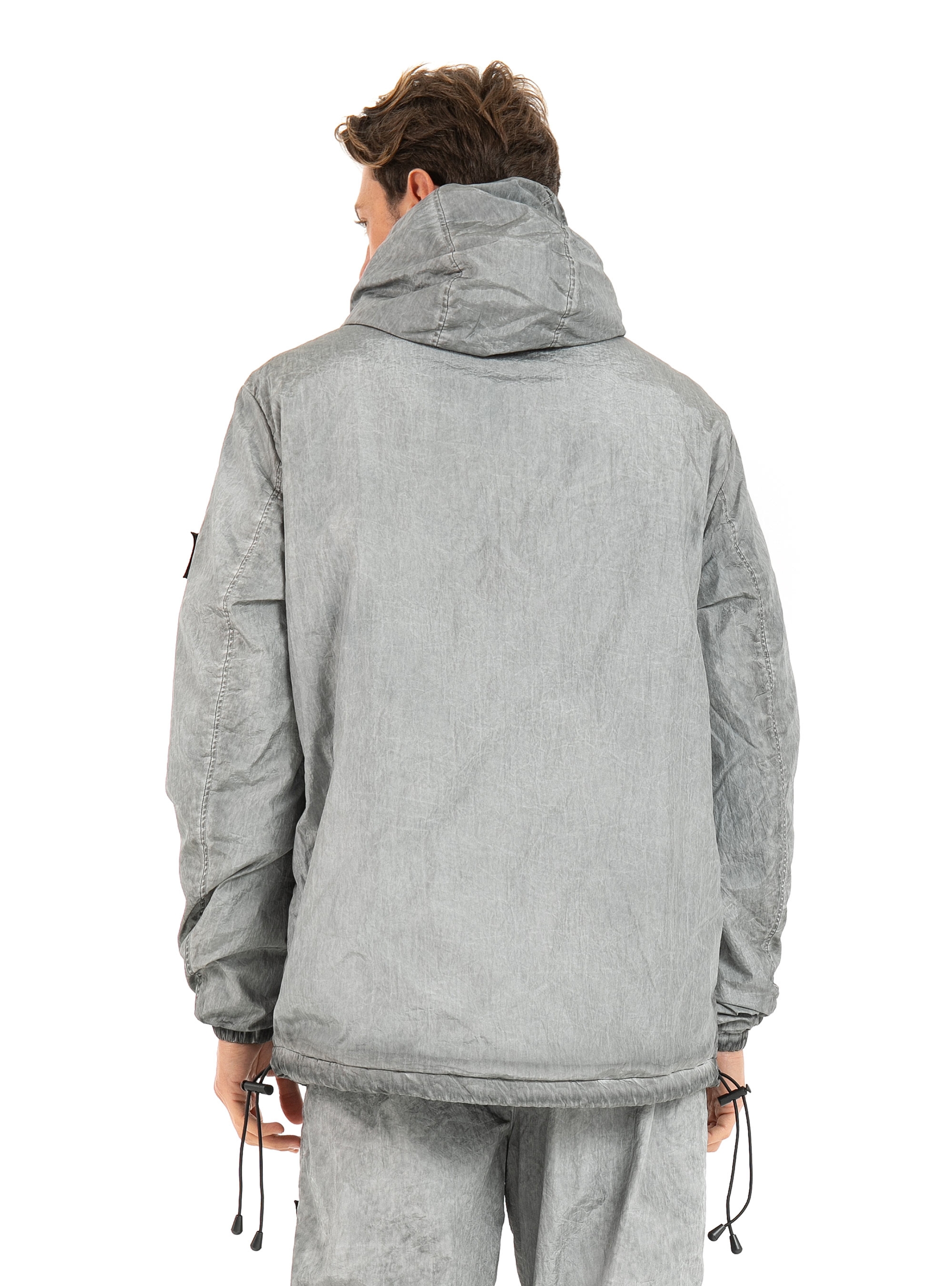 Lyle & Scott Casuals Acid Wash Pocket Jacket-Grey