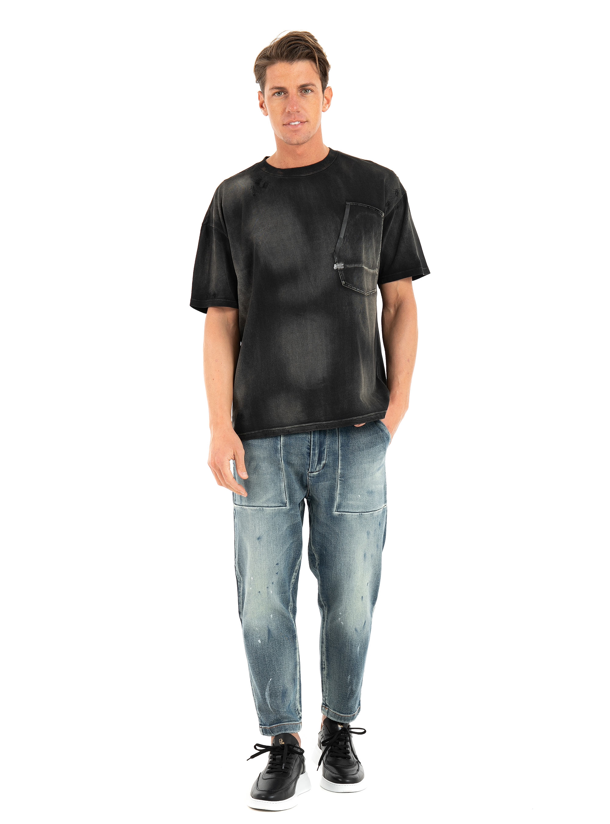 Denham T-Shirt E-Ridge-Black