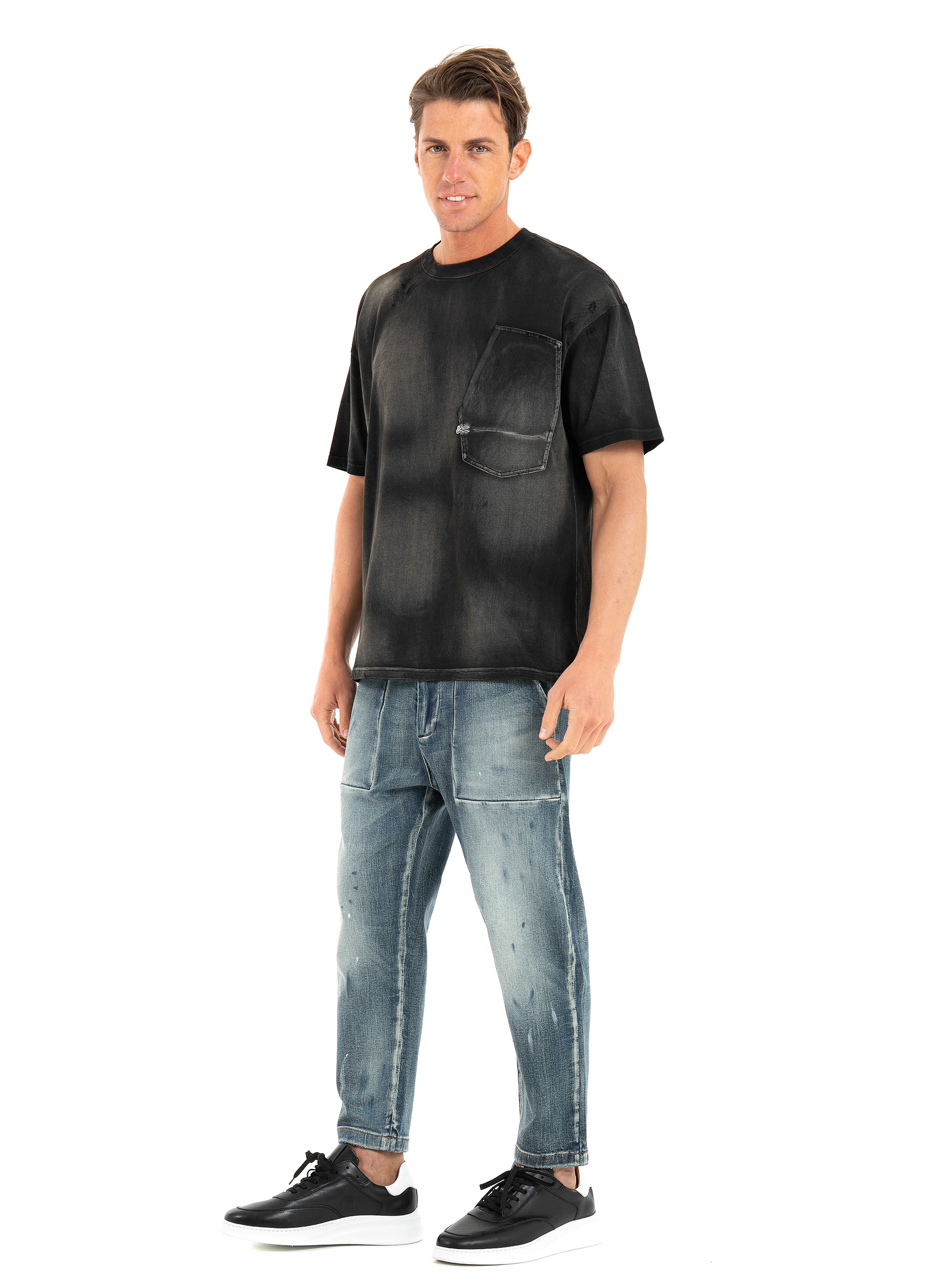 Denham T-Shirt E-Ridge-Black