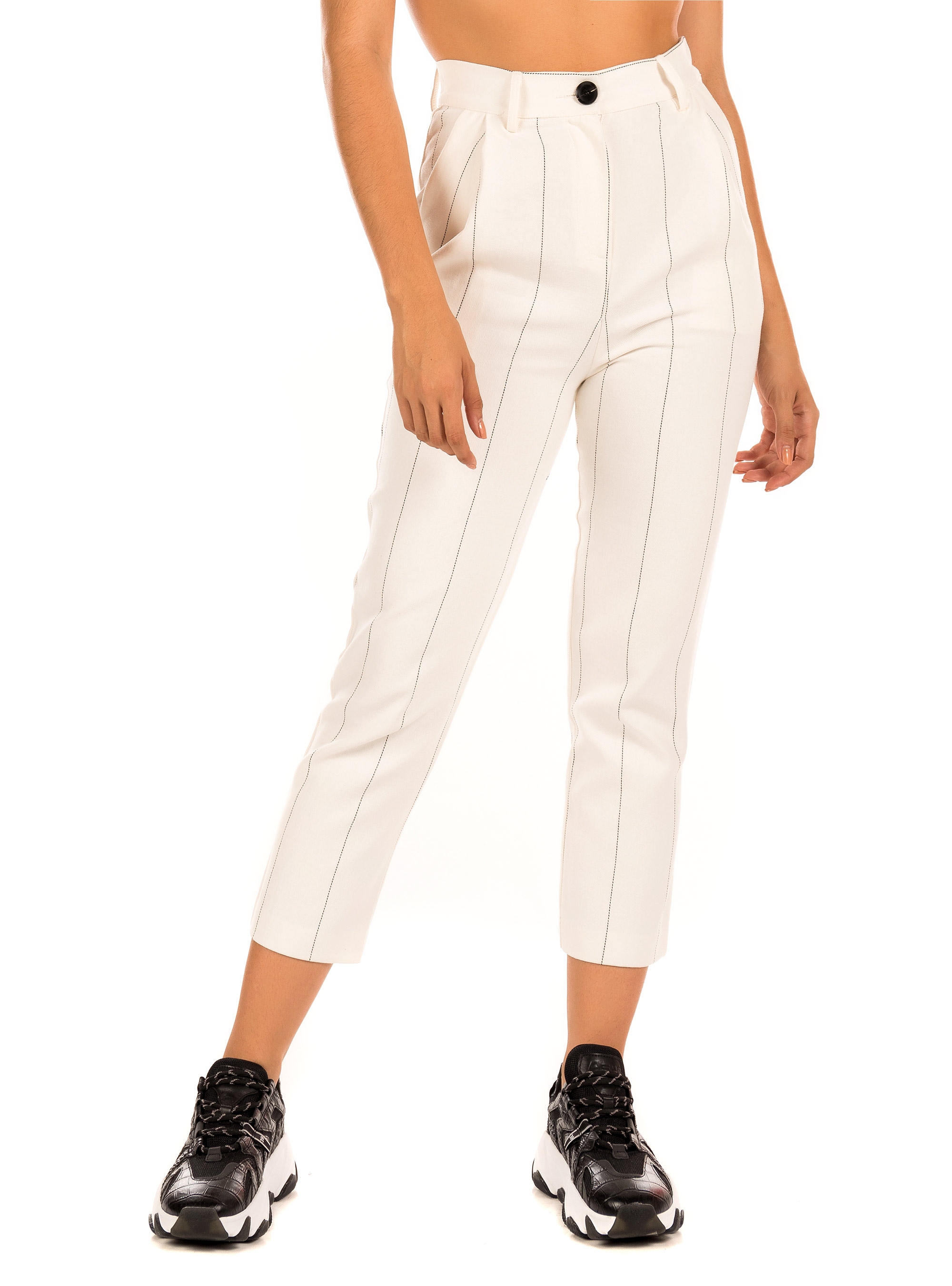 The Korner Pants-White