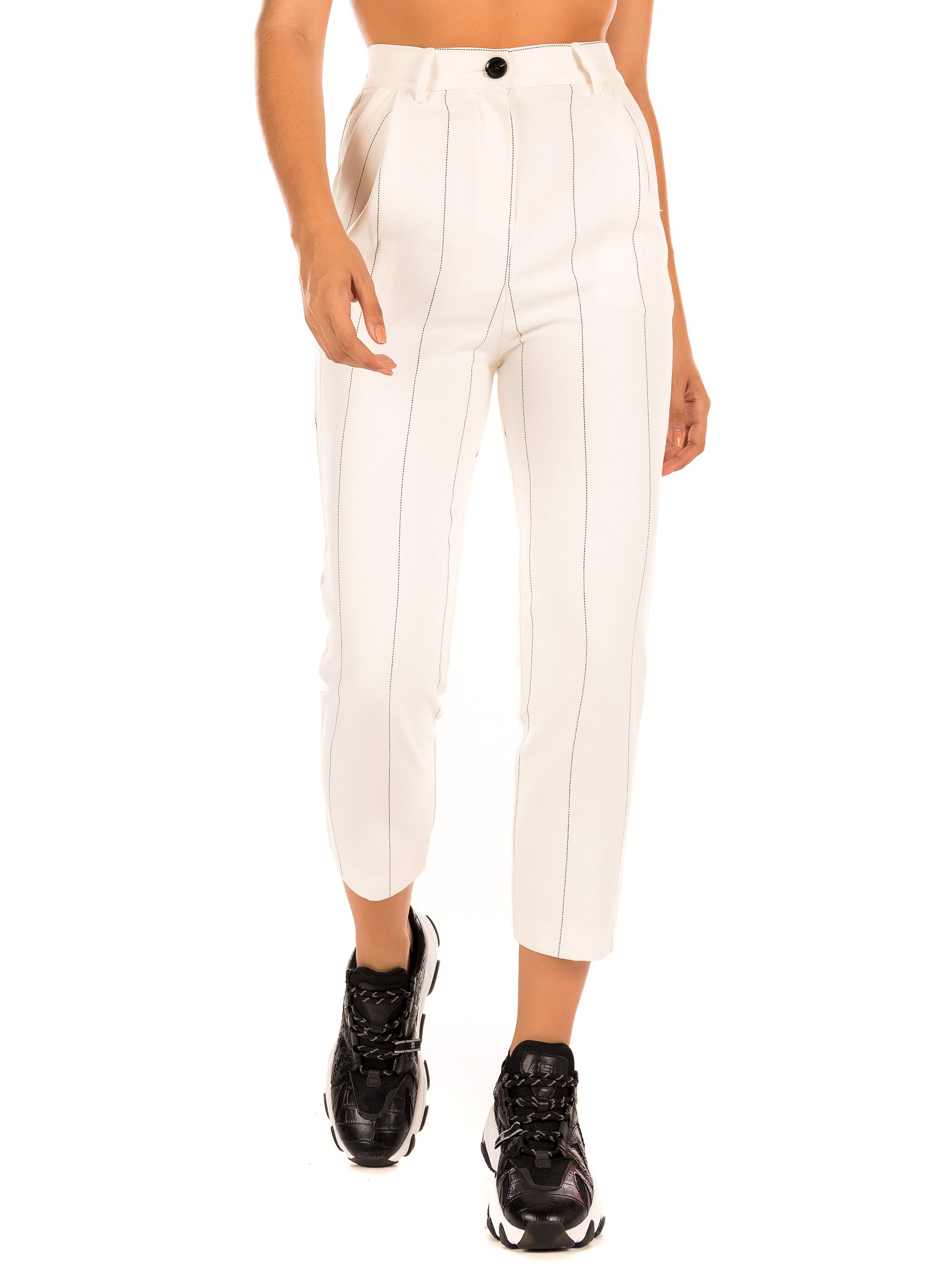 The Korner Pants-White