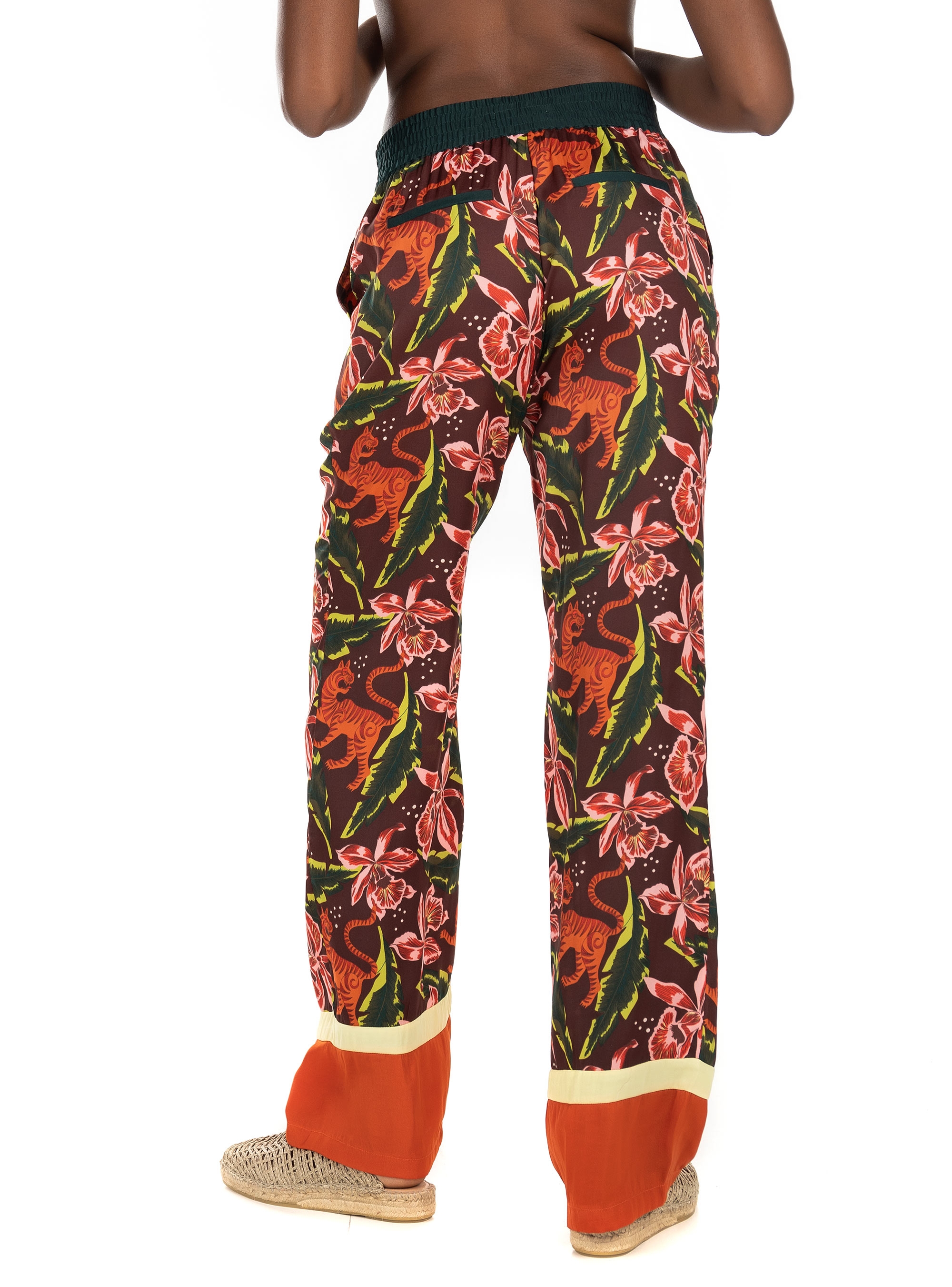 Maison Scotch Wide Leg Pants-Printed