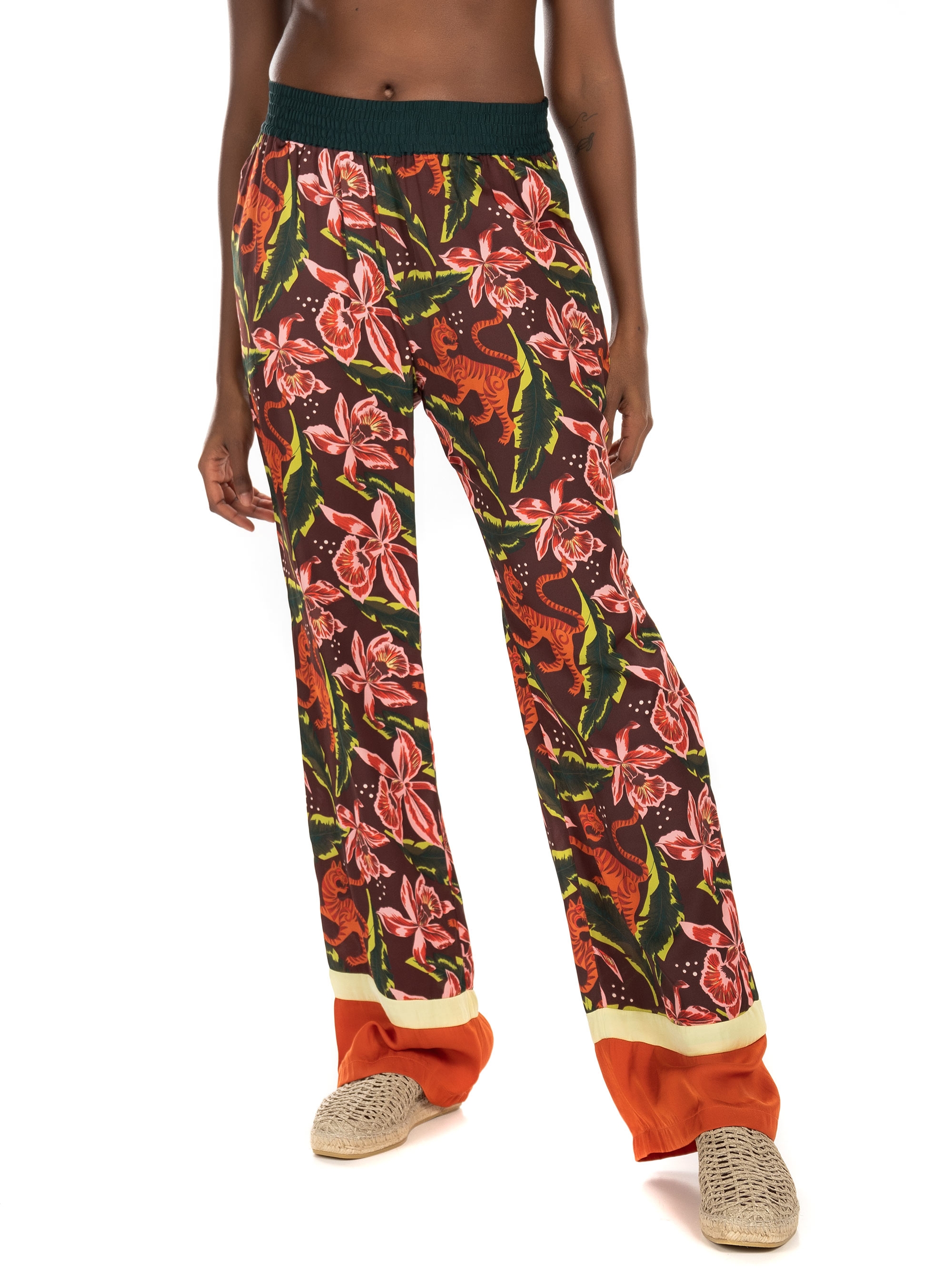 Maison Scotch Wide Leg Pants-Printed