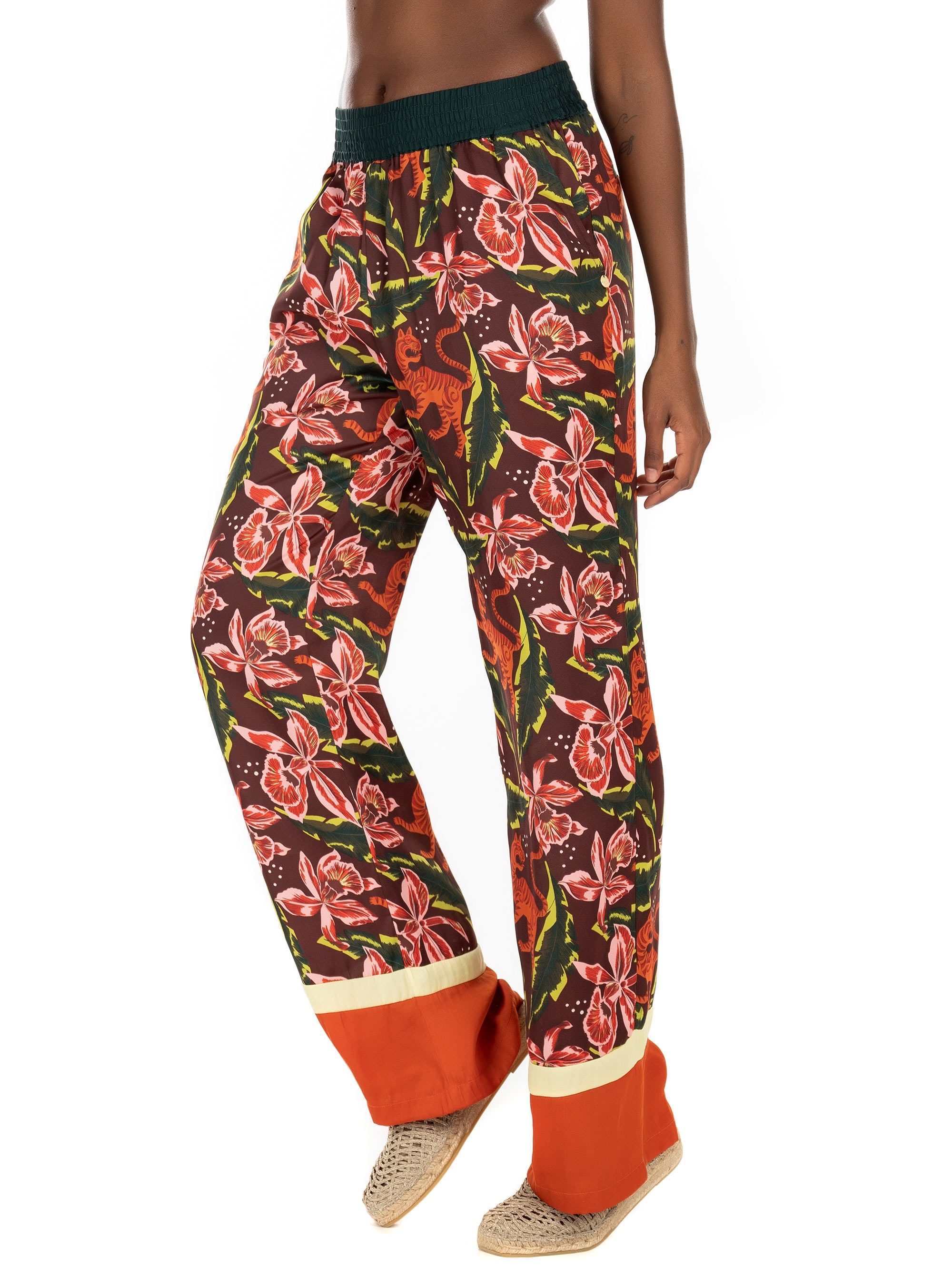 Maison Scotch Wide Leg Pants-Printed