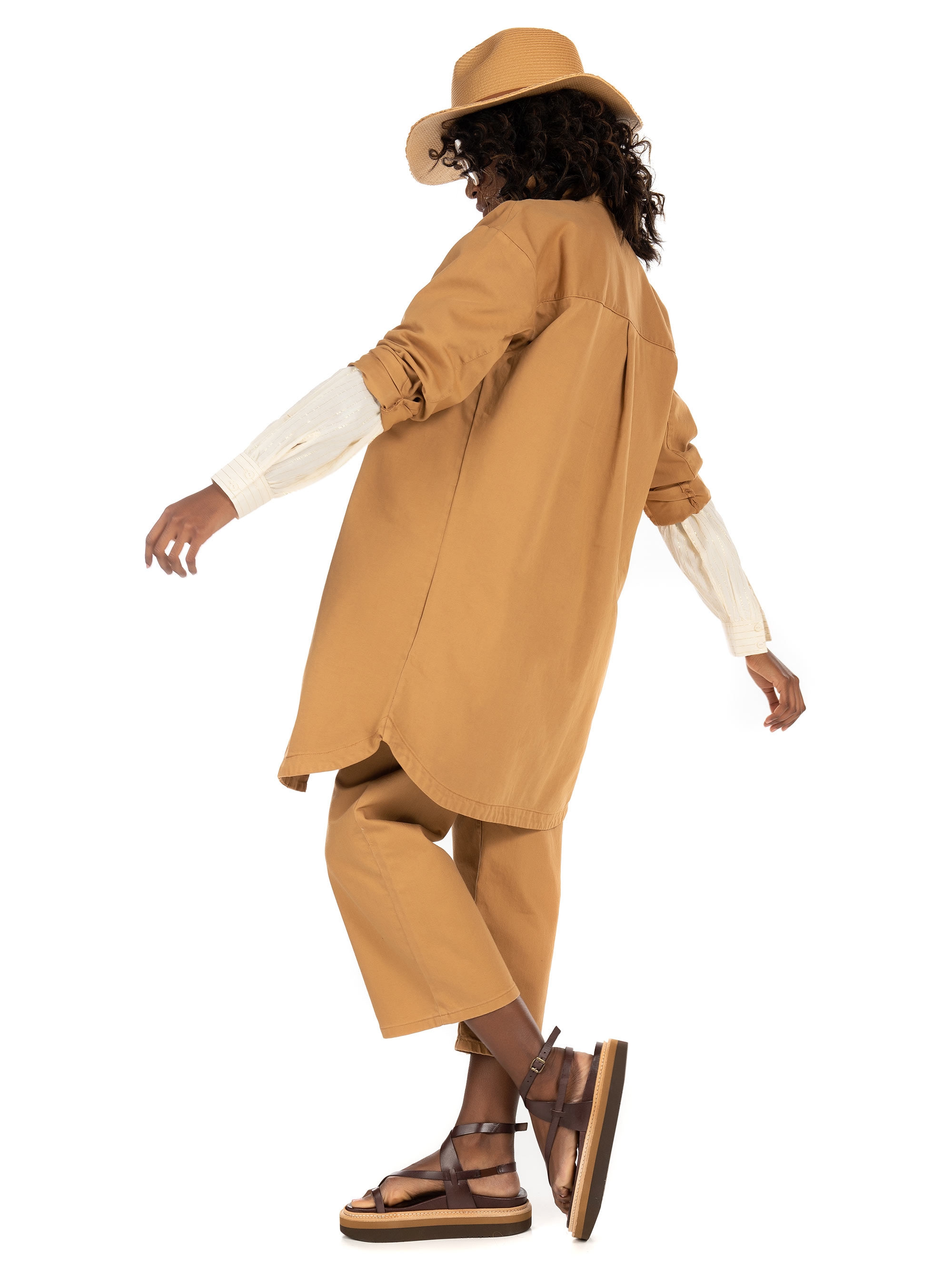 Vero Moda Oversized Shirt-Rust