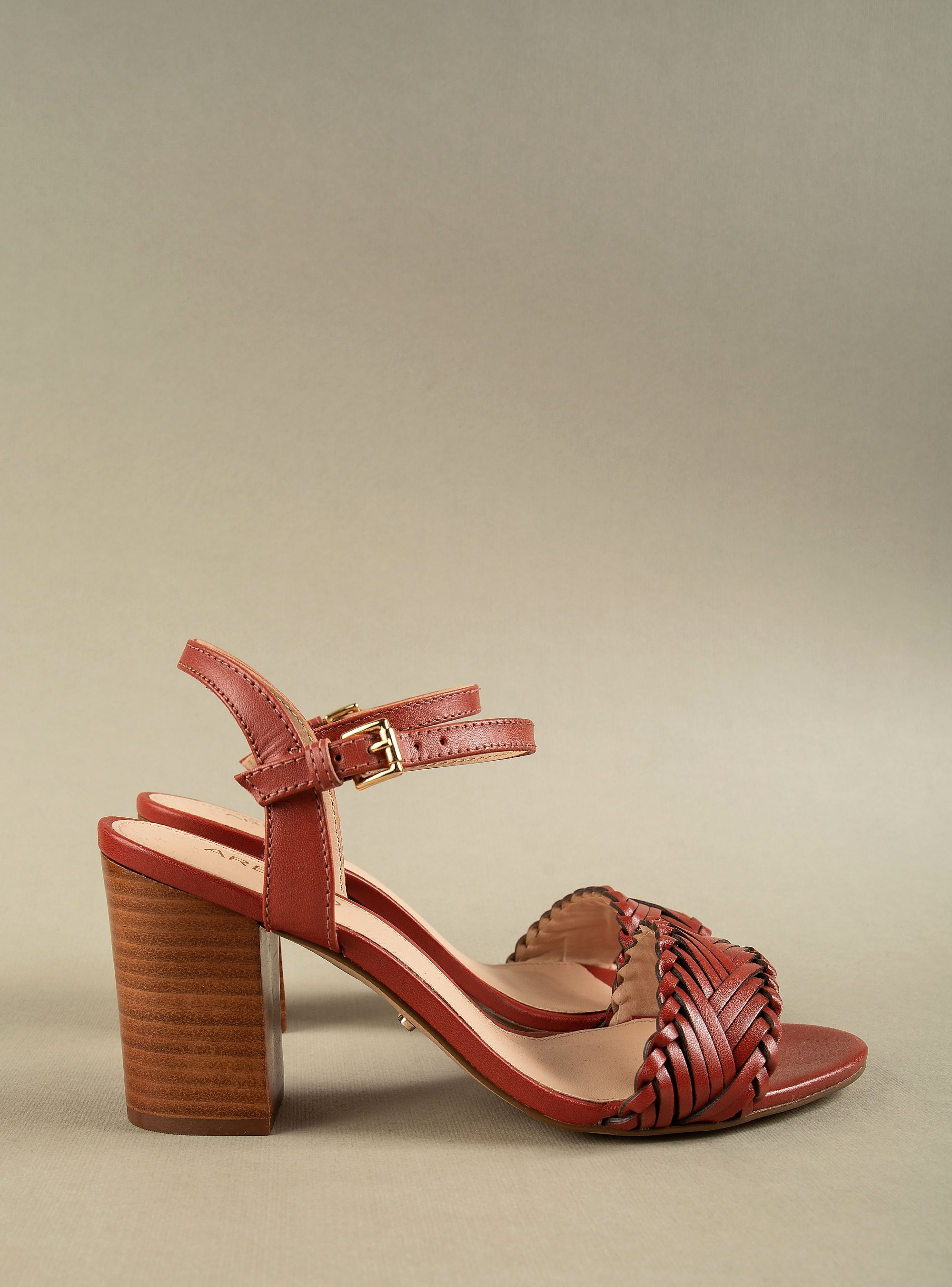 Arezzo Heeled Sandals-Brown