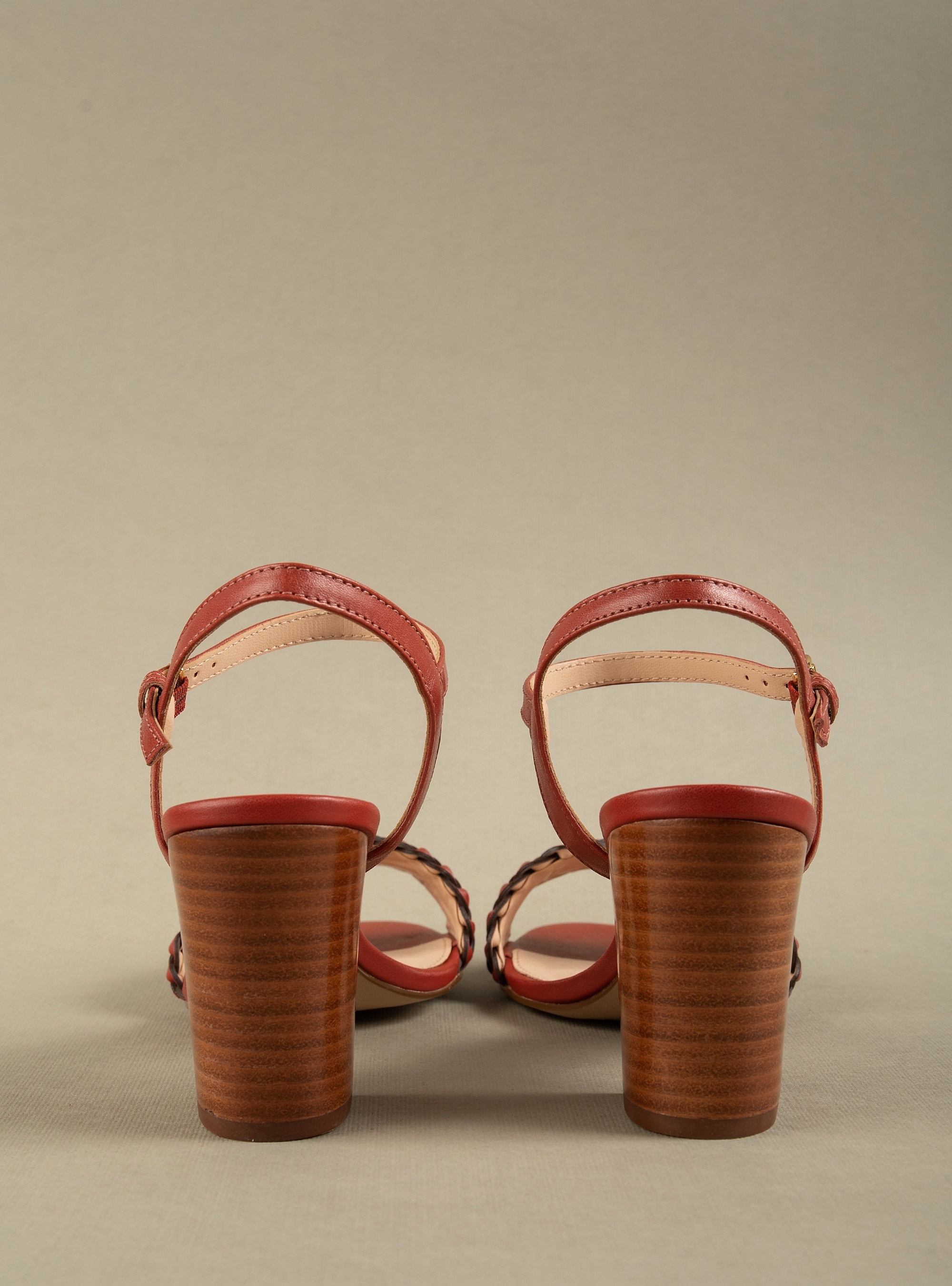 Arezzo Heeled Sandals-Brown