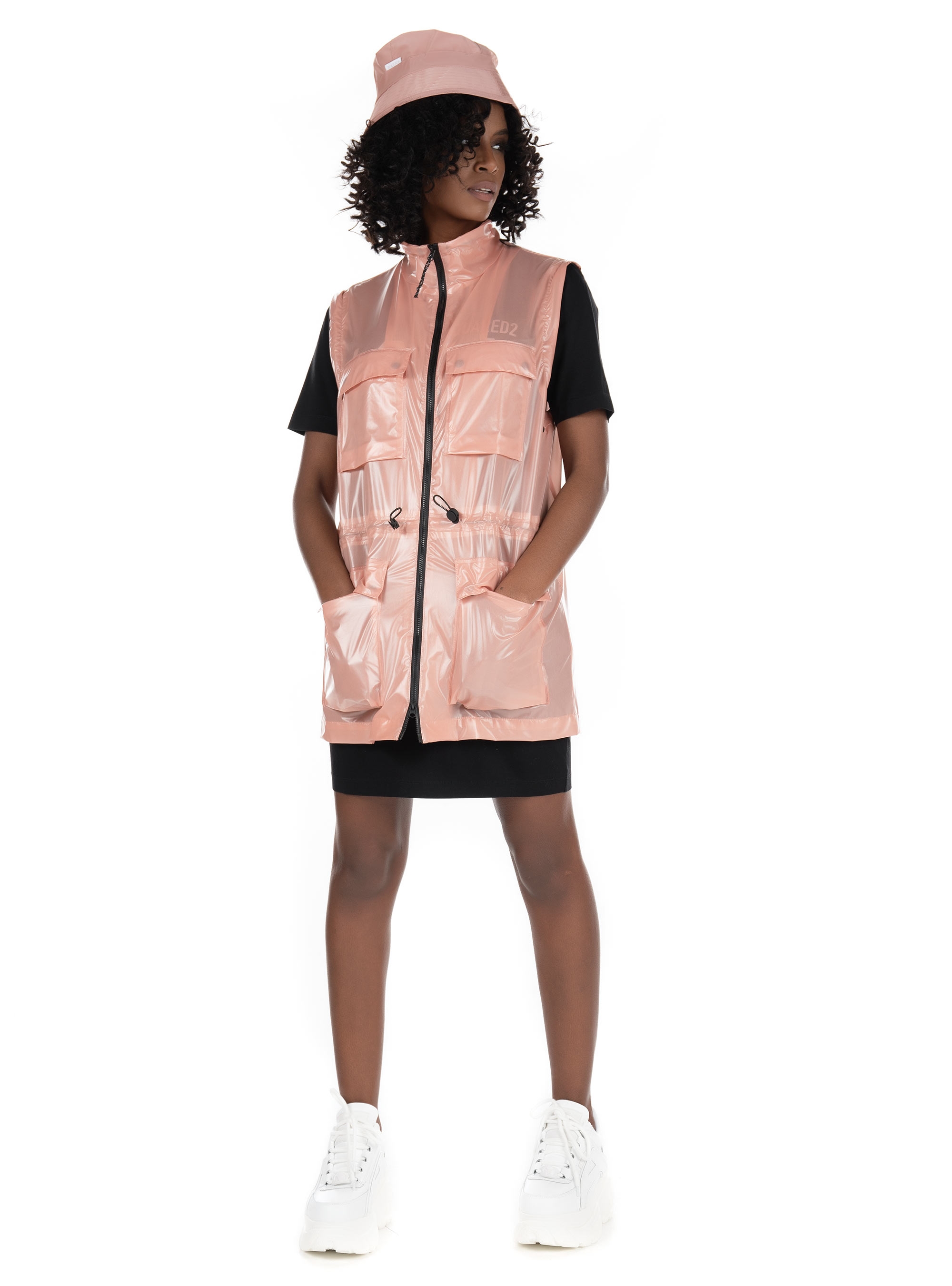 Rains Ultralight Zip-off Parka-Pink