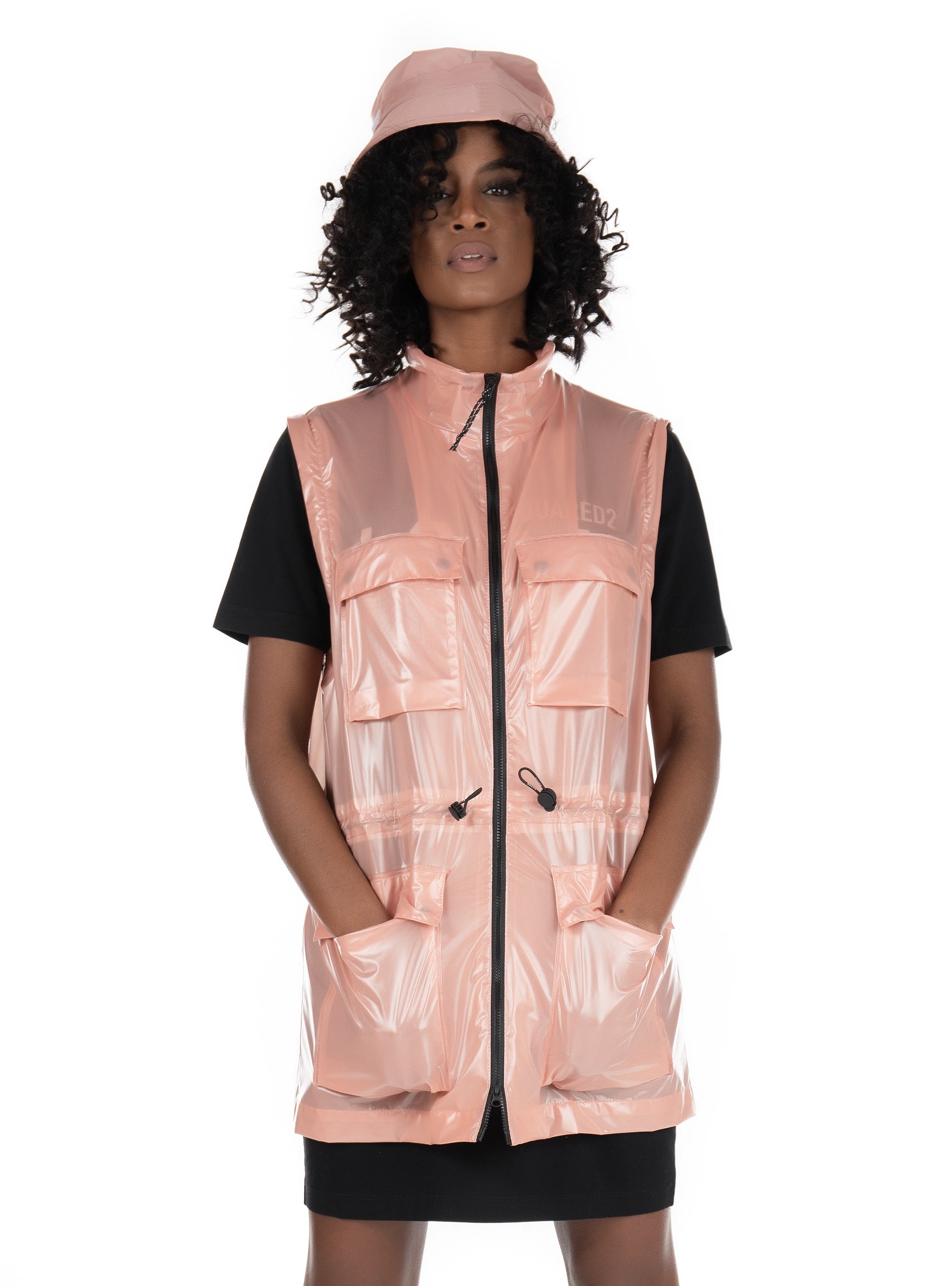 Rains Ultralight Zip-off Parka-Pink