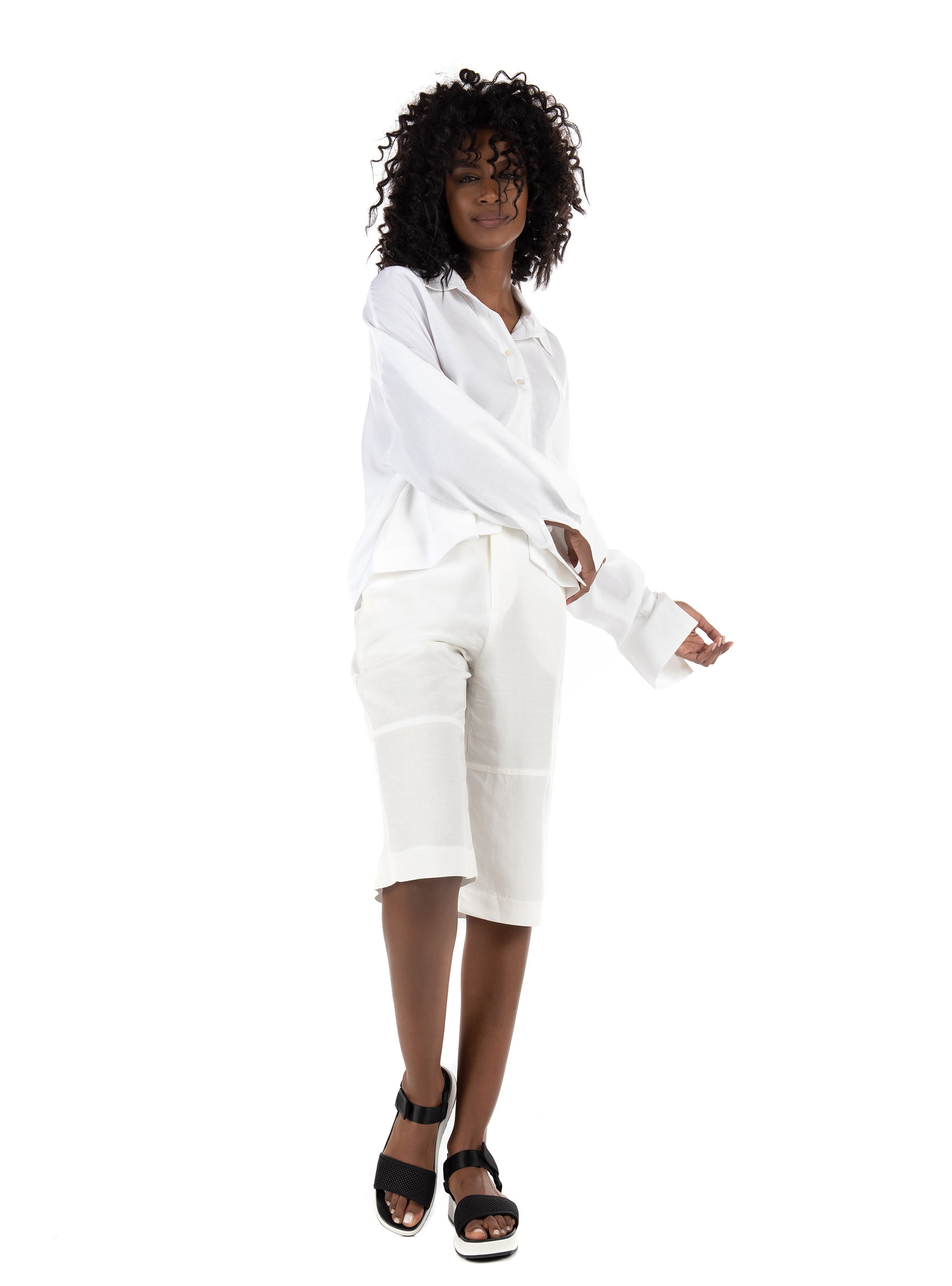 Black & Black Shorts-Off White