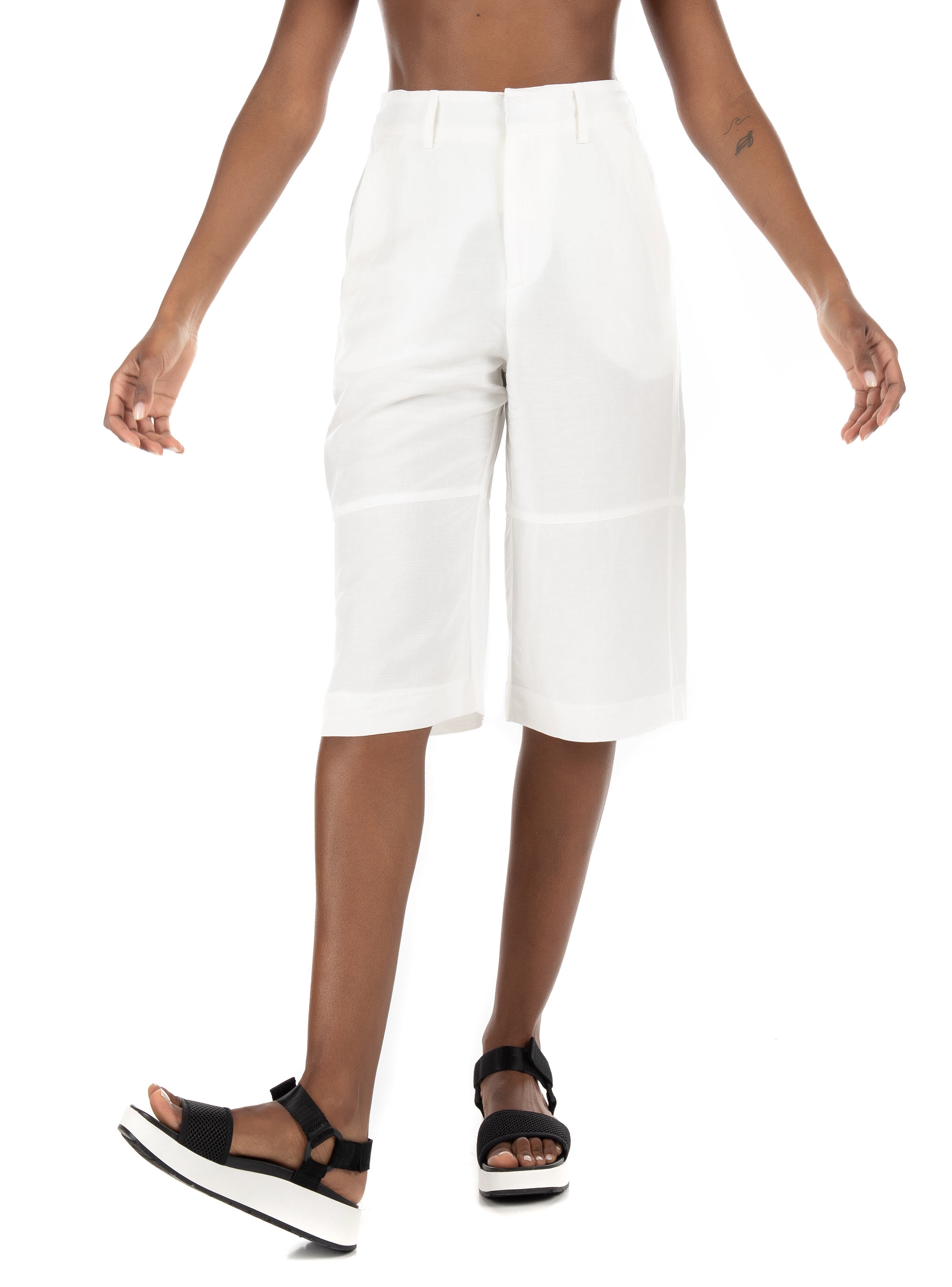 Black & Black Shorts-Off White