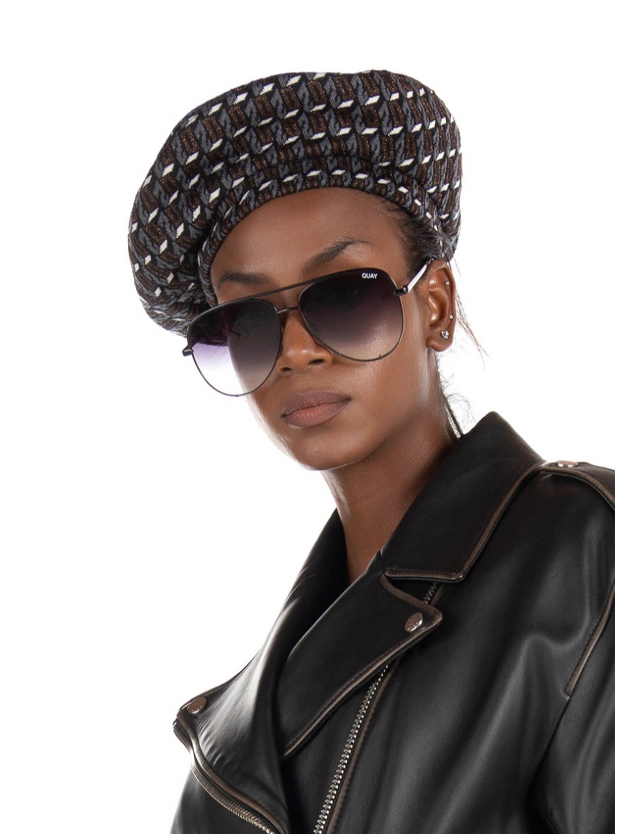 Dsquared Monogram Beret-Grey