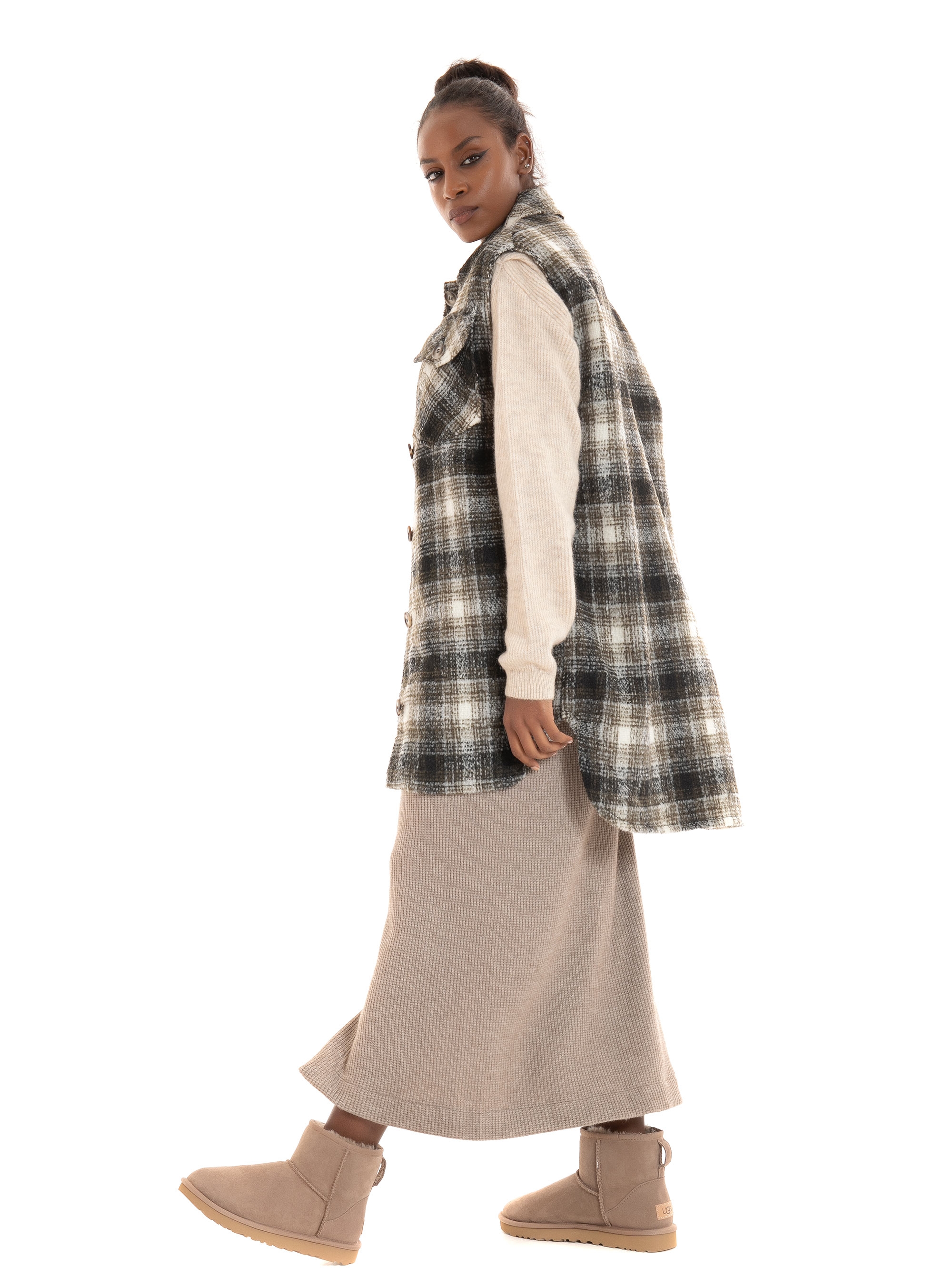 Vero Moda Waistcoat Luna-Khaki