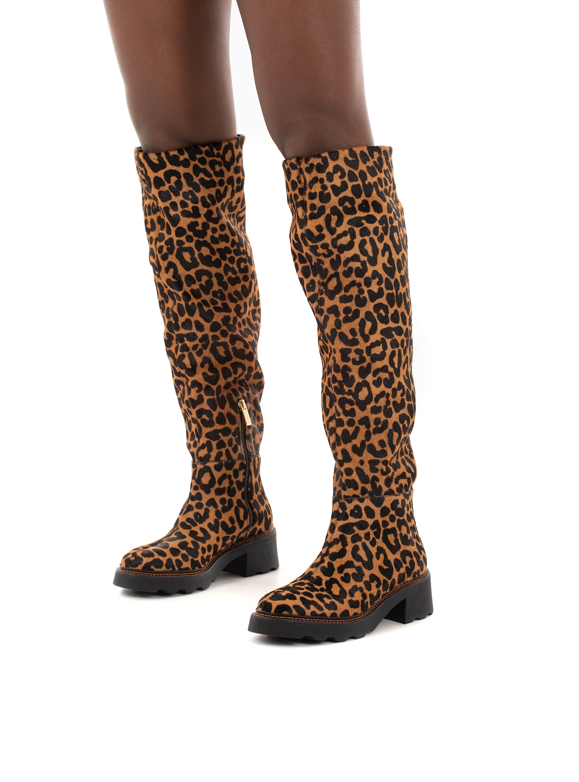 Carrano Boots-Animal Print