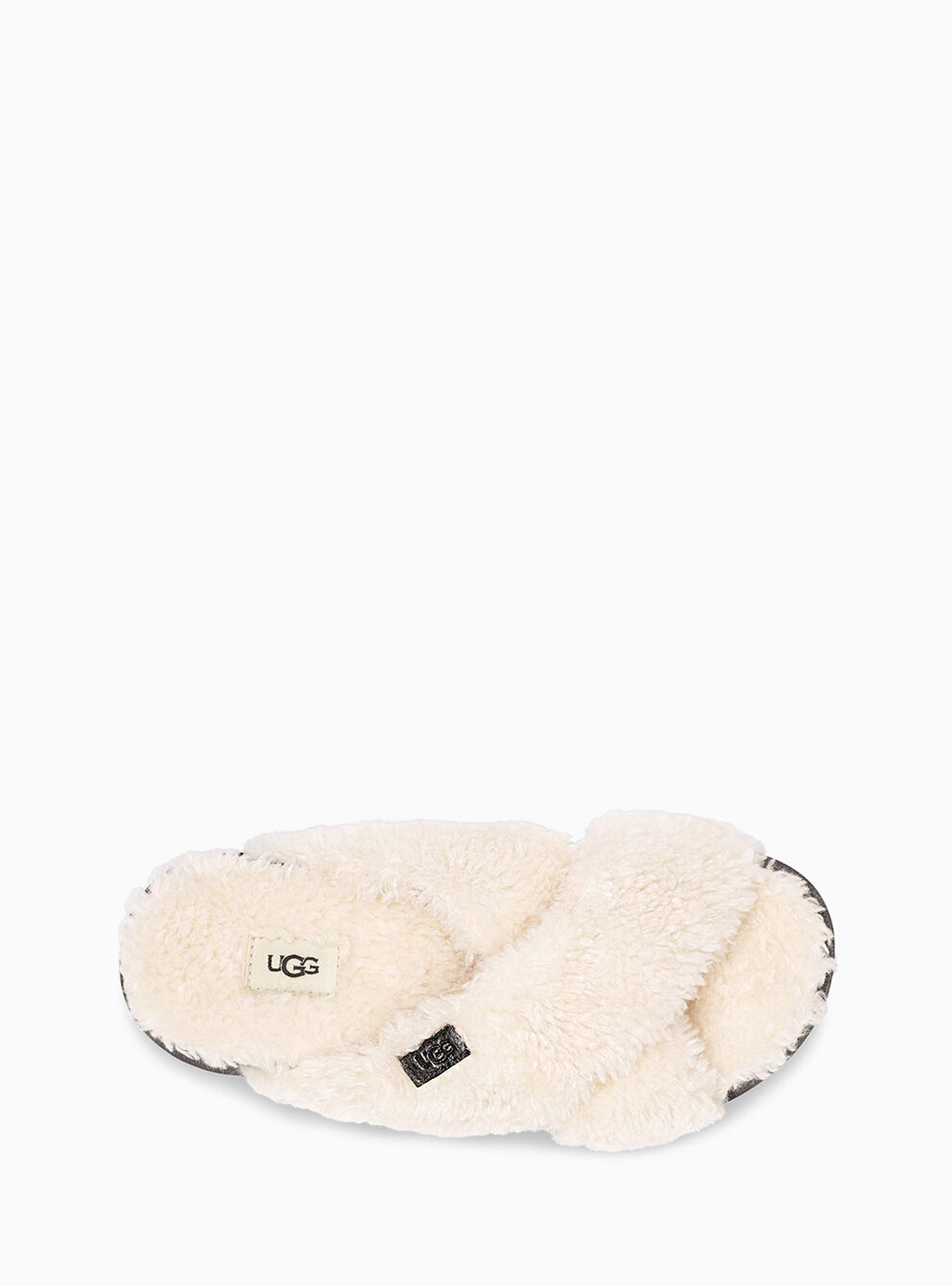 Ugg Cross Slide Fuzz Sugar-Beige
