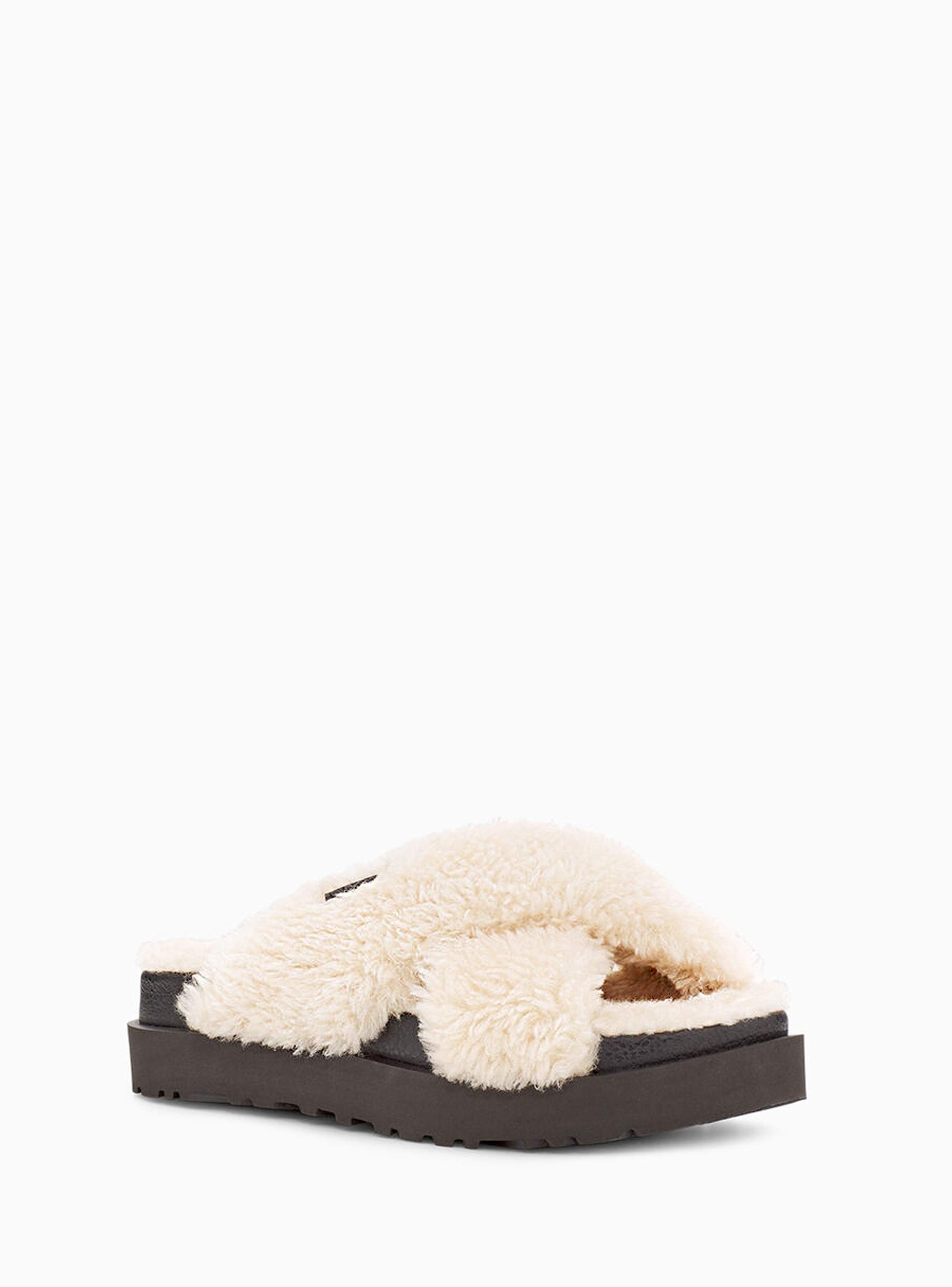 Ugg Cross Slide Fuzz Sugar-Beige