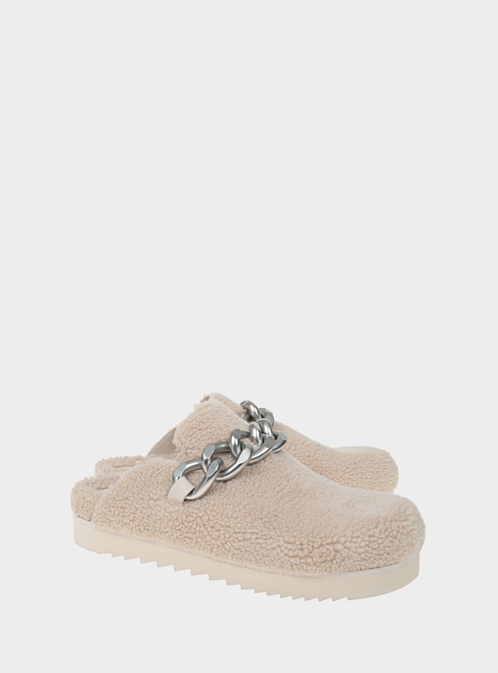 Ash Slippers Ghost Fur-Off White