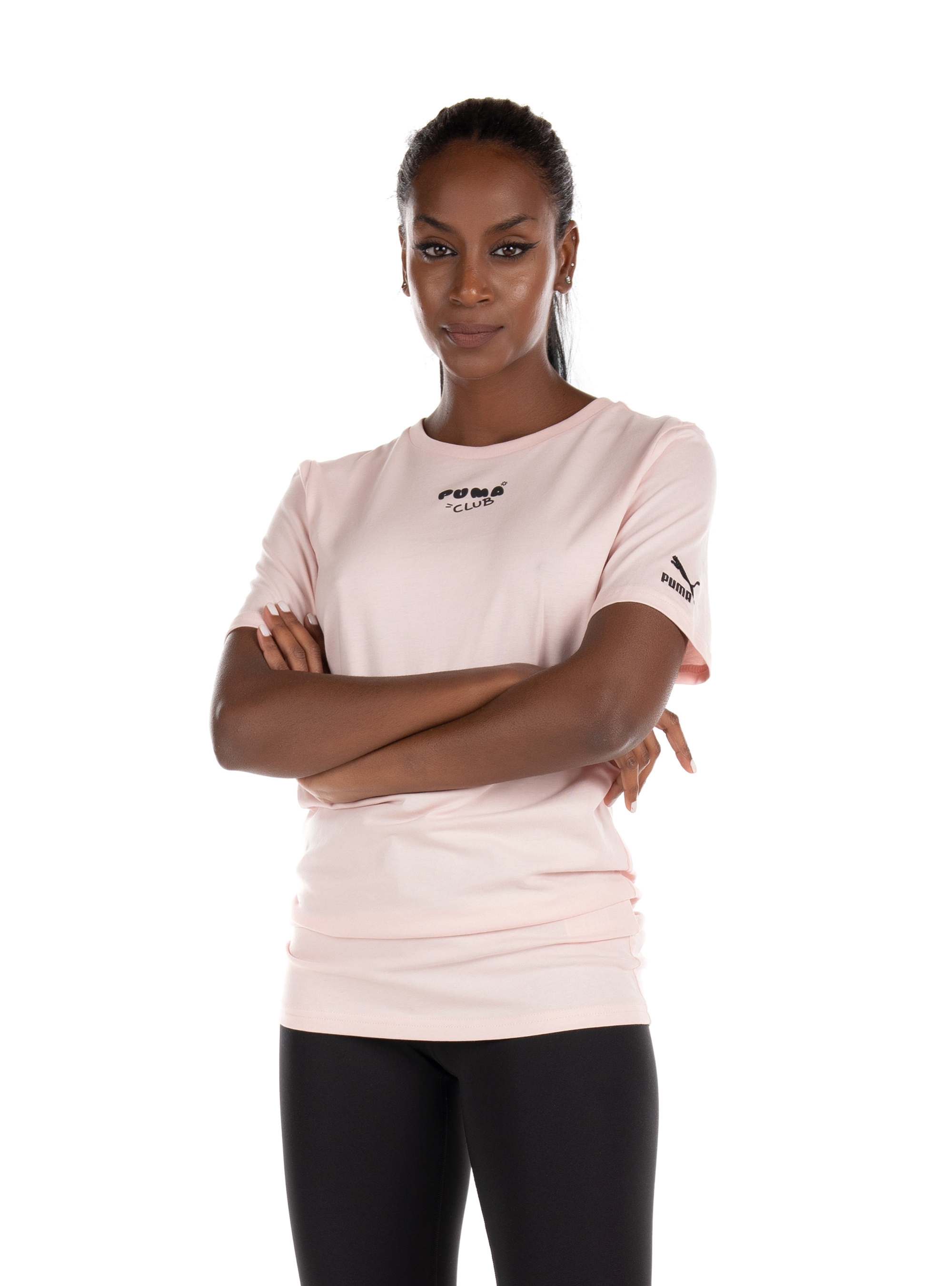 Puma Graphic  T-Shirt Club-Pink
