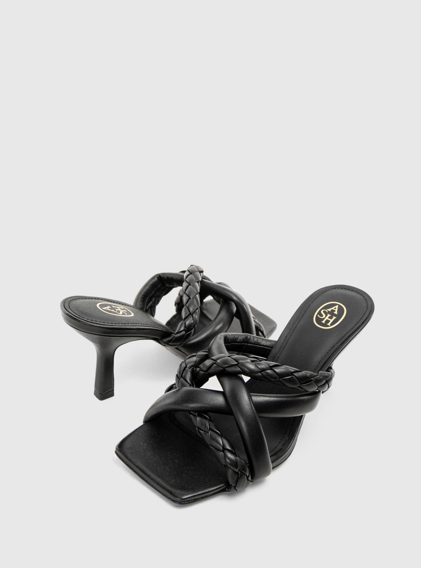 Ash Heel Sandals Mina - Black