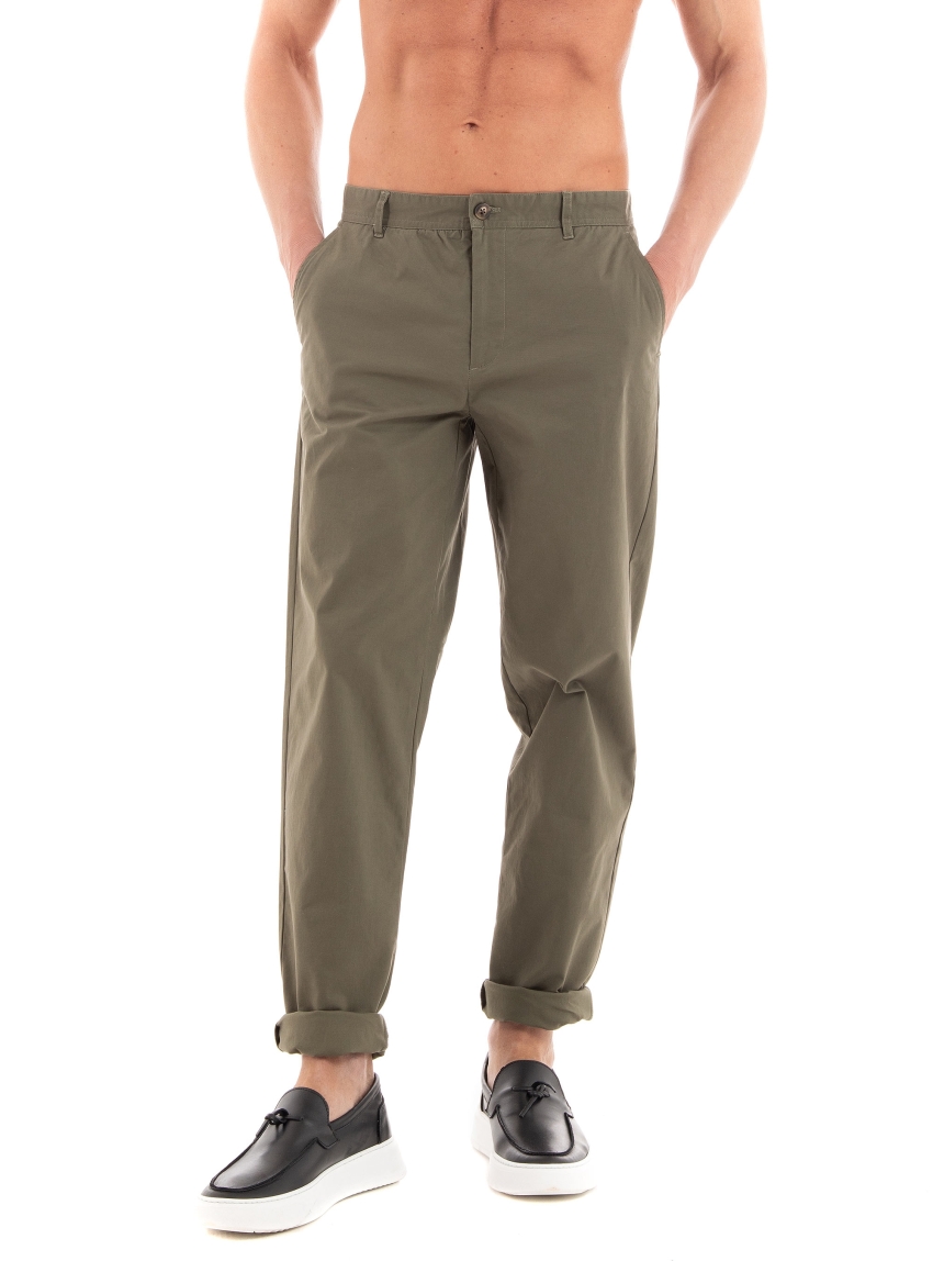 Les Deux Jared Twill Chino Pants - Olive 