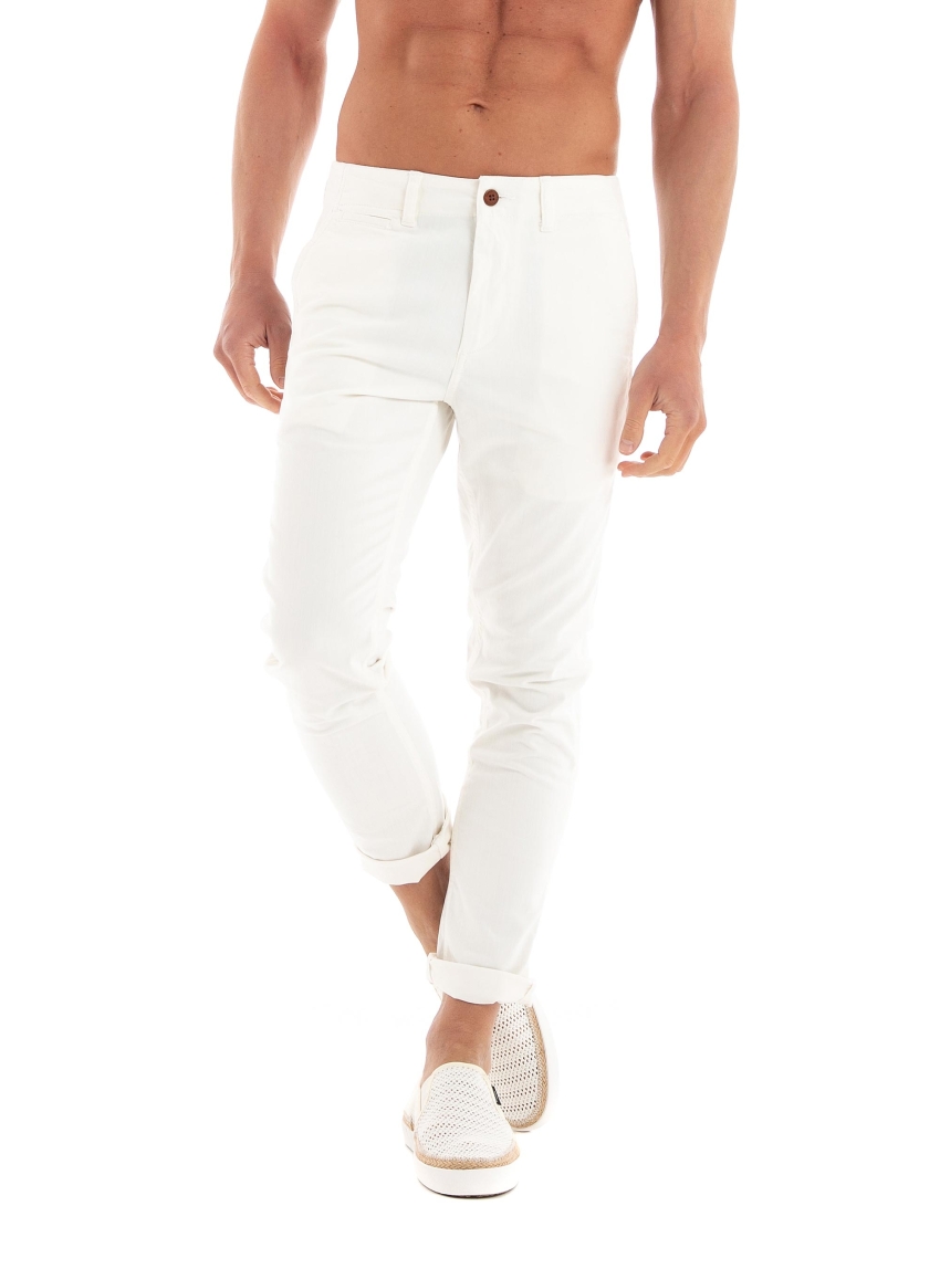 Superdry Officers Slim Chino Pants - Ecru