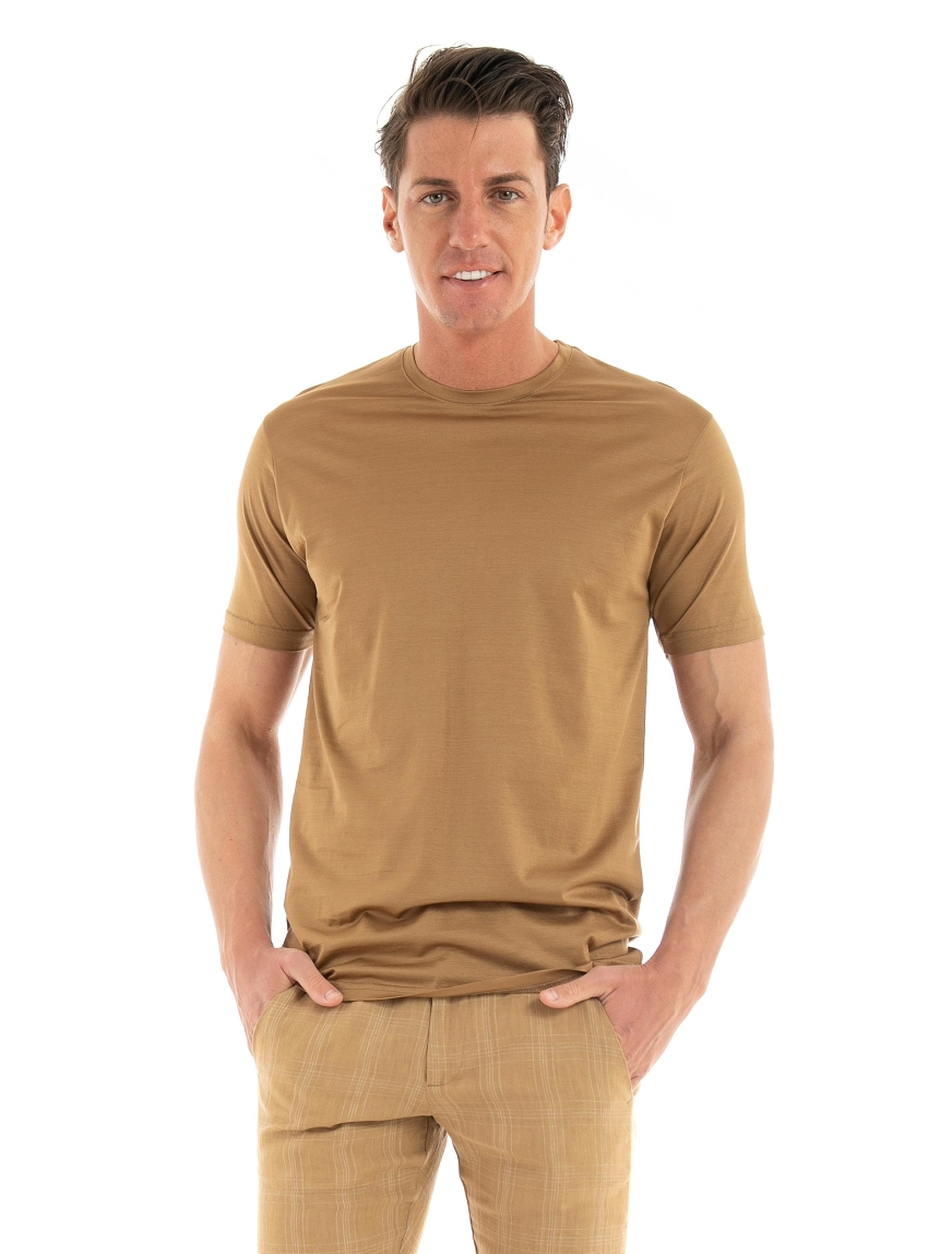 Paul Miranda Slim Fit T-Shirt - Rust Brown