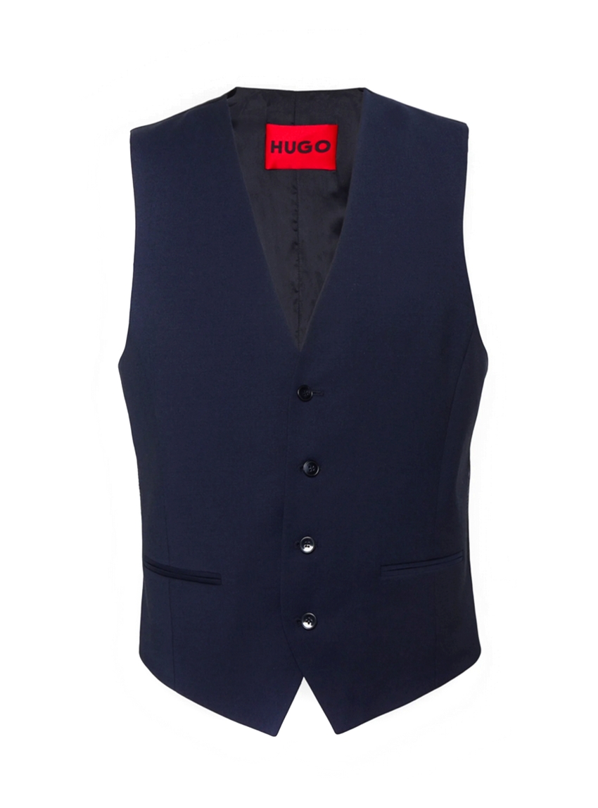 HUGO Slim Fit Waistcoat Vin212 - Blue
