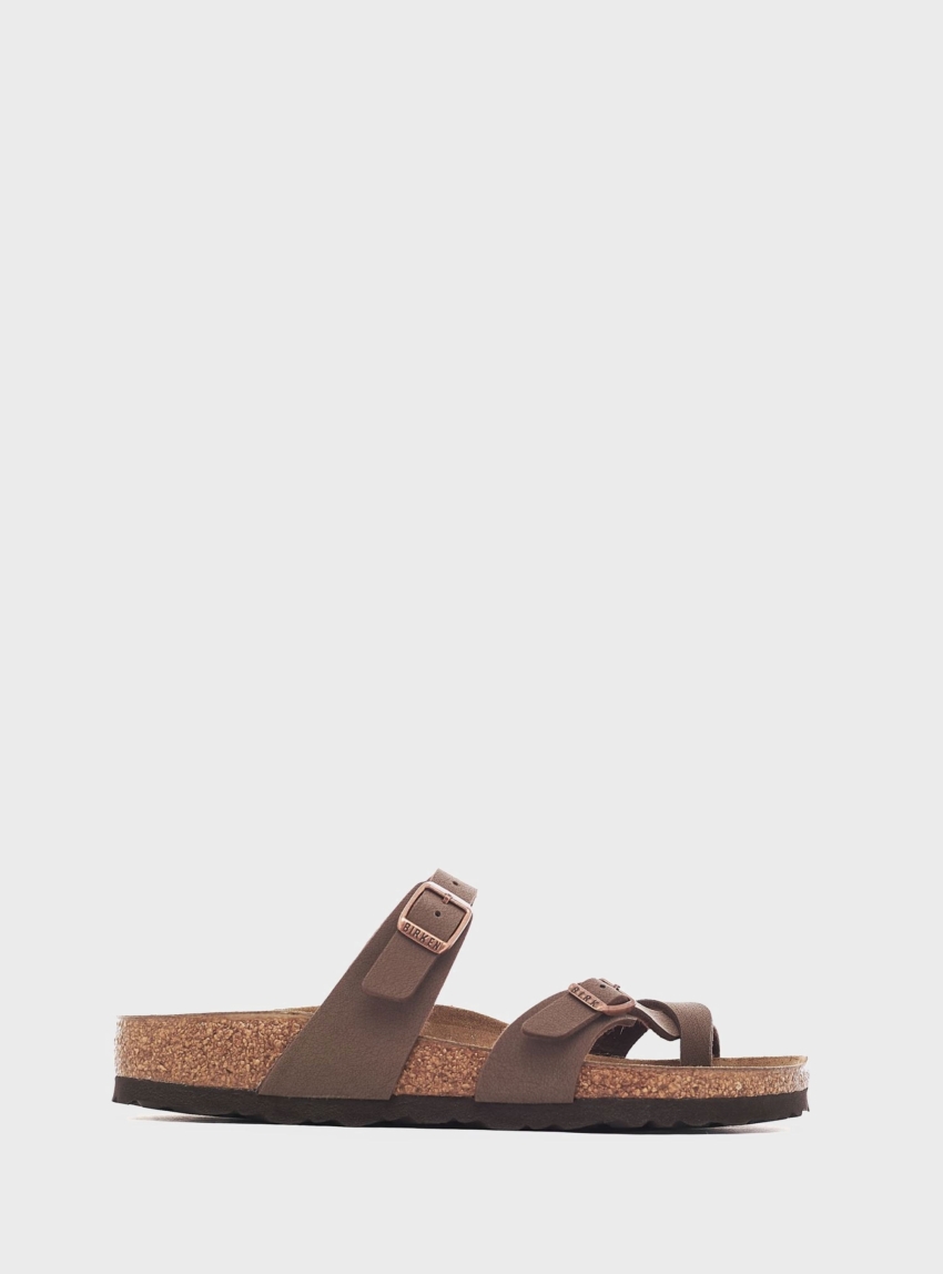 Birkenstock Mayari Birko Flor Narrow Fit Sandals - Taupe