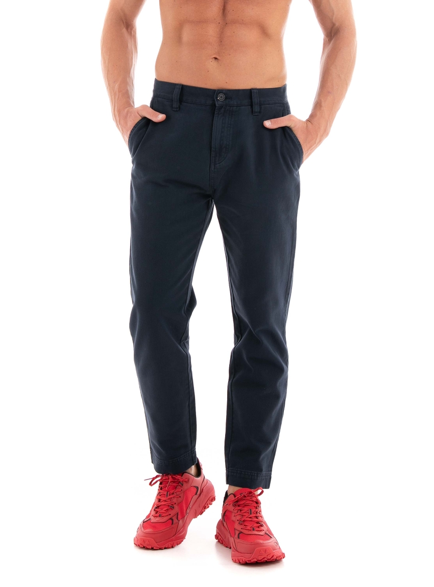 HUGO Tapered Fit Regular Rise Chinos Zeebo233D - Dark Blue