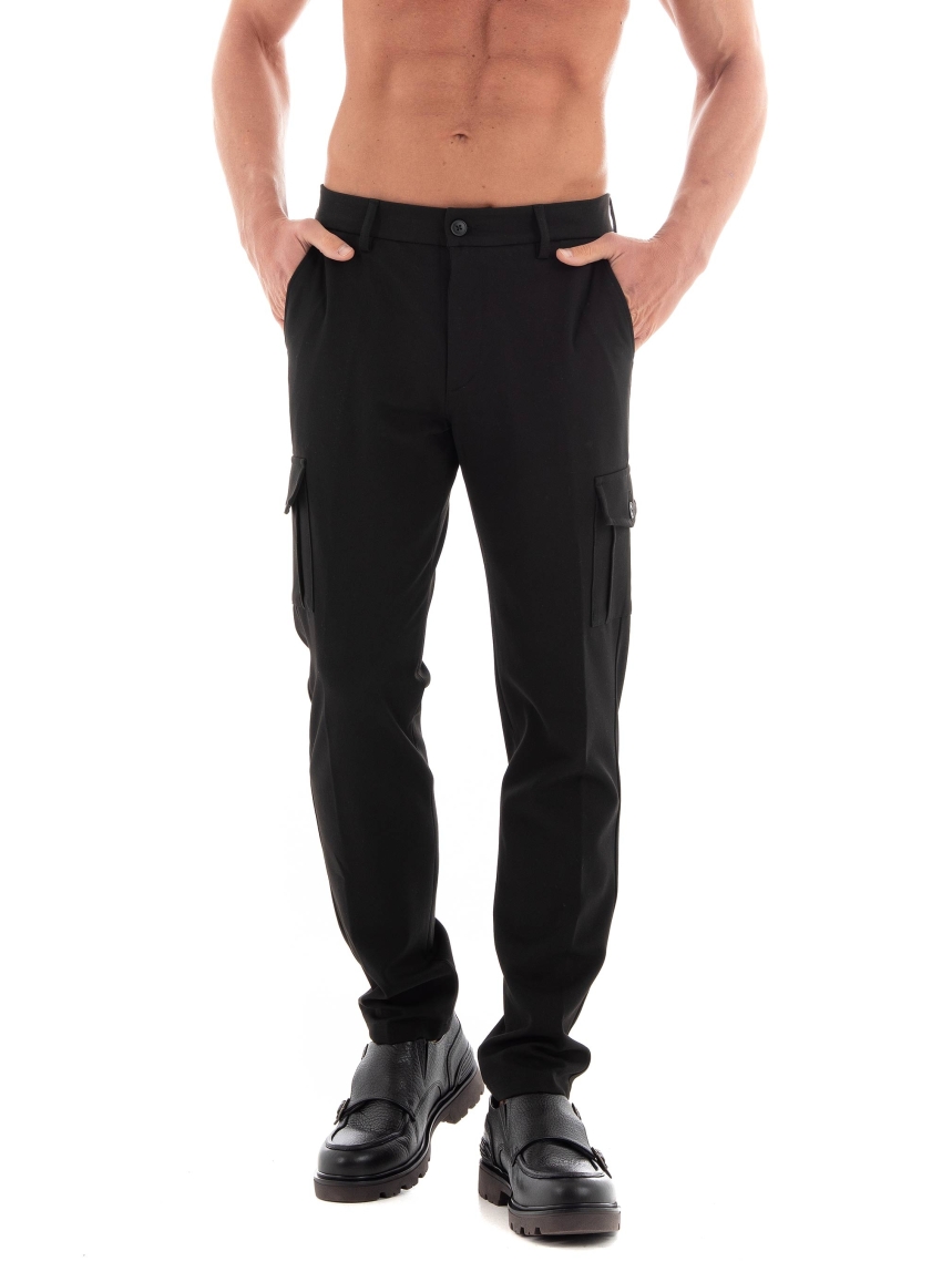 Les Deux Como Reg Cargo Suit Pants - Black