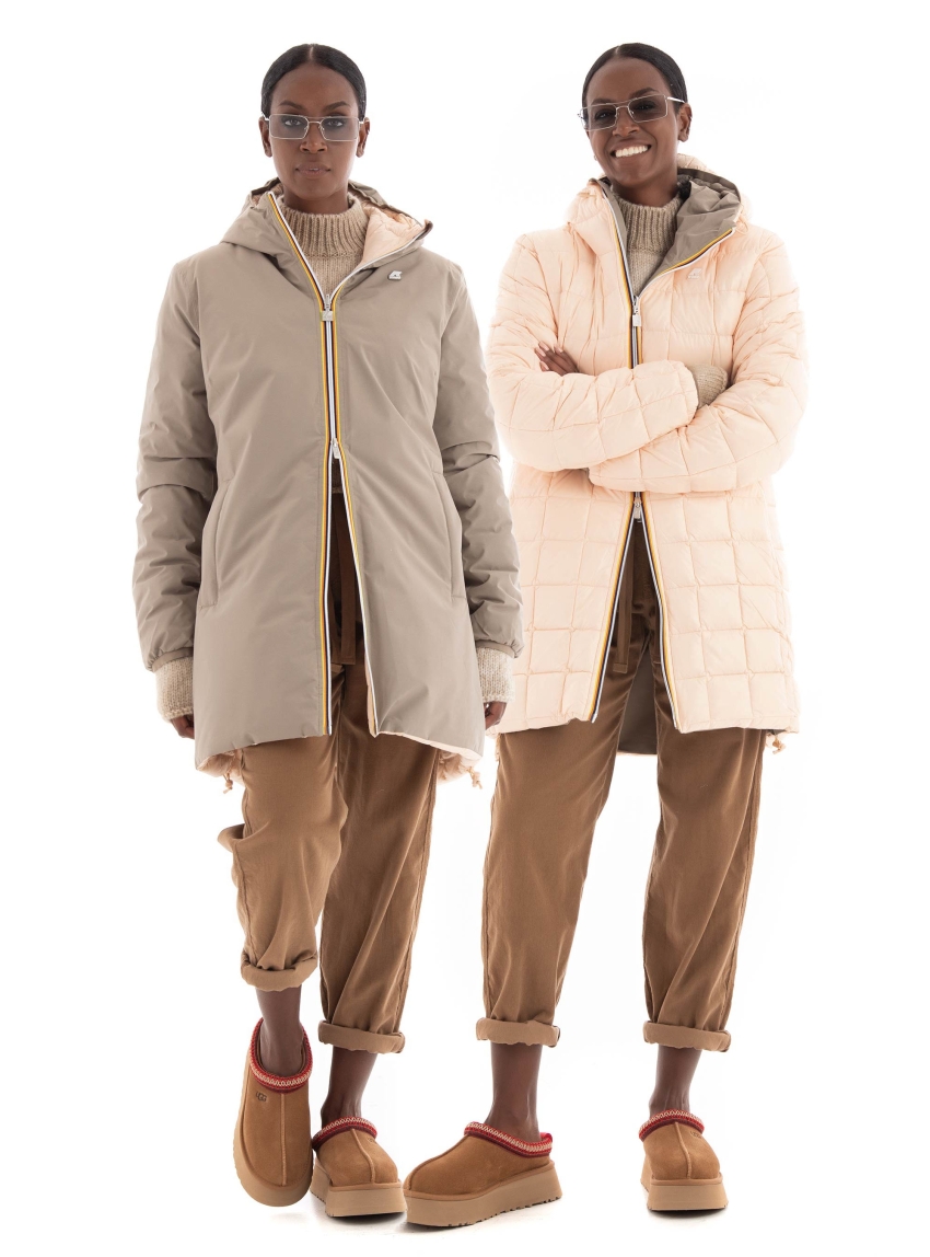 K-Way Sophie Eco Stretch Thermo Reversible Jacket - Beige