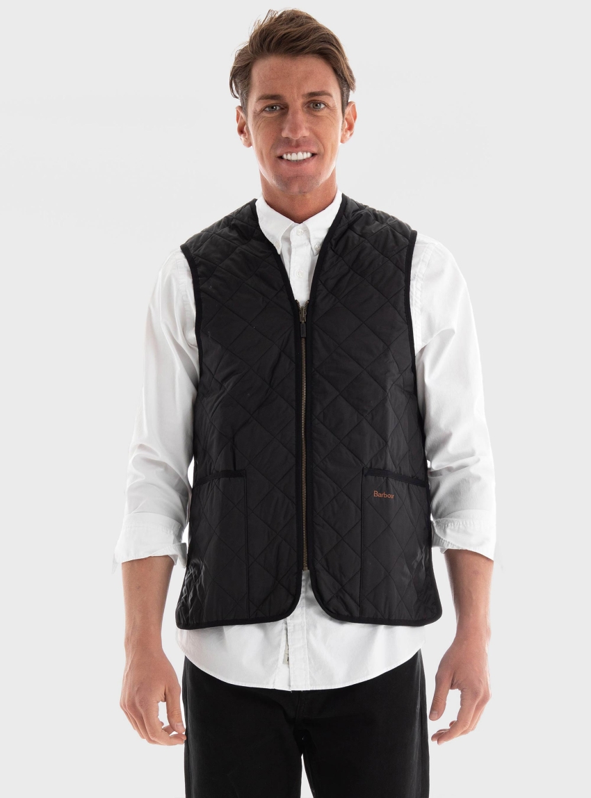 Barbour Quilted Waistcoat/Zip-In Liner - Black