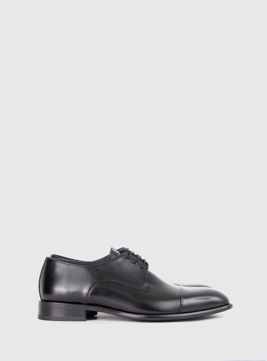 Per La Moda Derby Shoes - Black