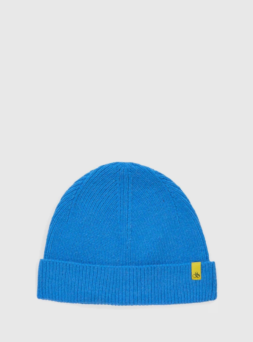 Scotch & Soda Knit Beanie - Cobalt Blue
