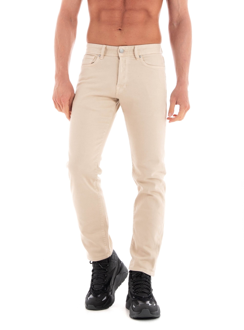Selected 196-Straightscott 3335 Colored Jeans - Light Grey