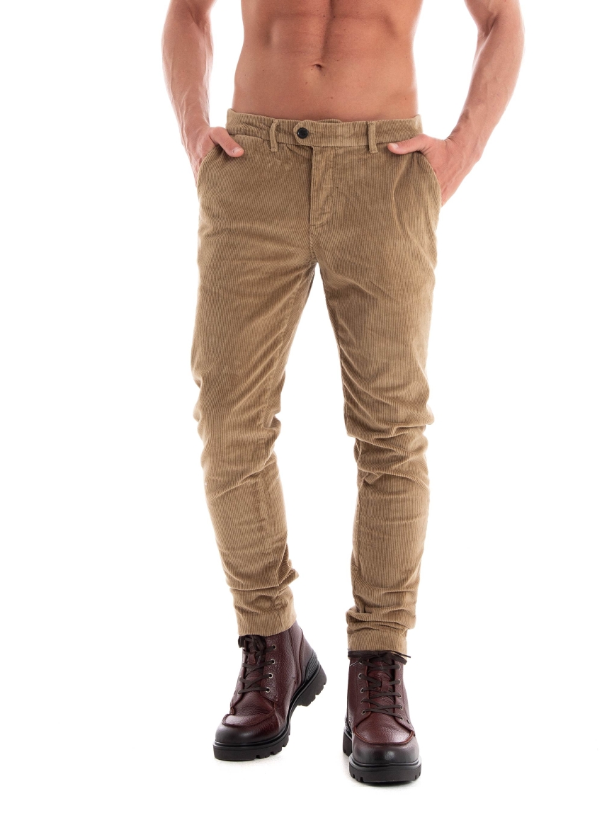 Dstrezzed Fonda Slim Fit Chino Pants  - Beige