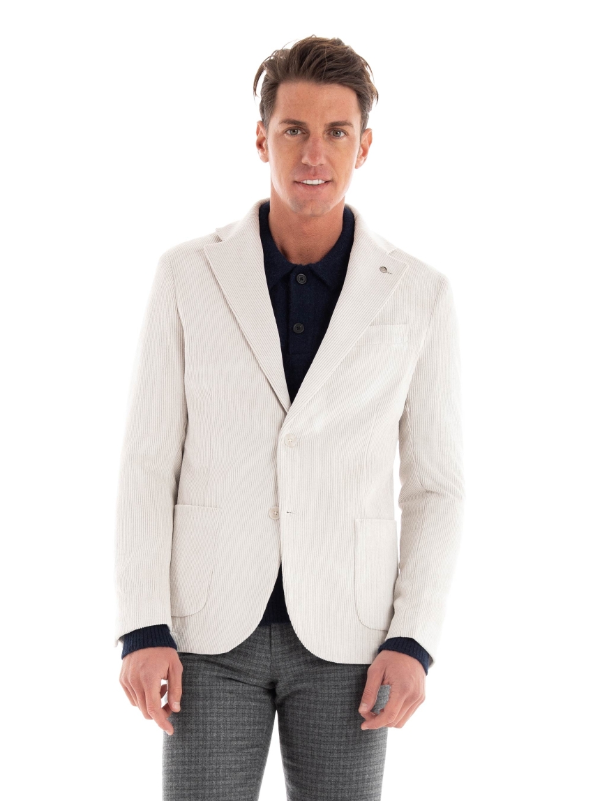 Paul Miranda Corduroy Blazer - Off White
