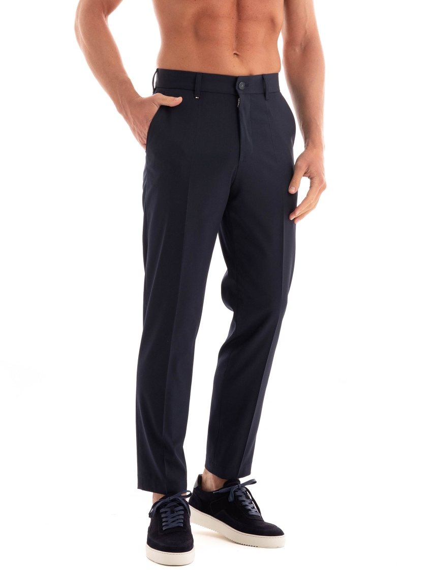 BOSS Relaxed Fit Pants C-Perin-233 - Dark Blue