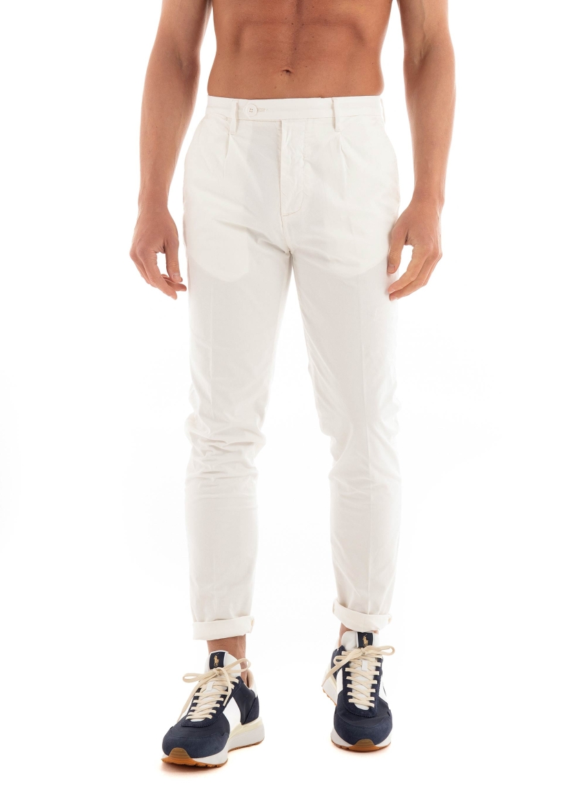 Guess Noah Mid Rise Slim Fit Chino Pants - White